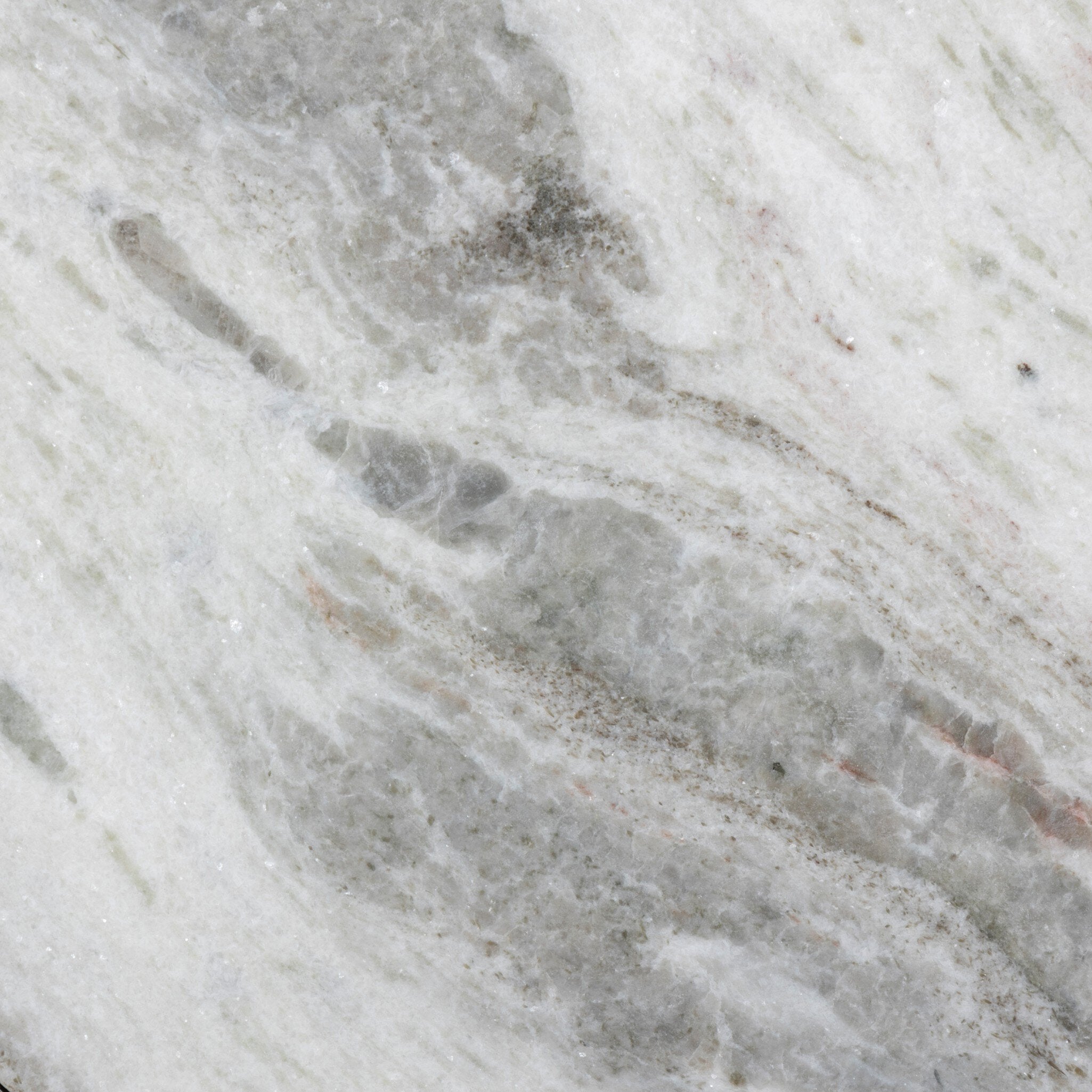 Four Hands Corbett End Table — Creamy Taupe Marble-Aged Bronze