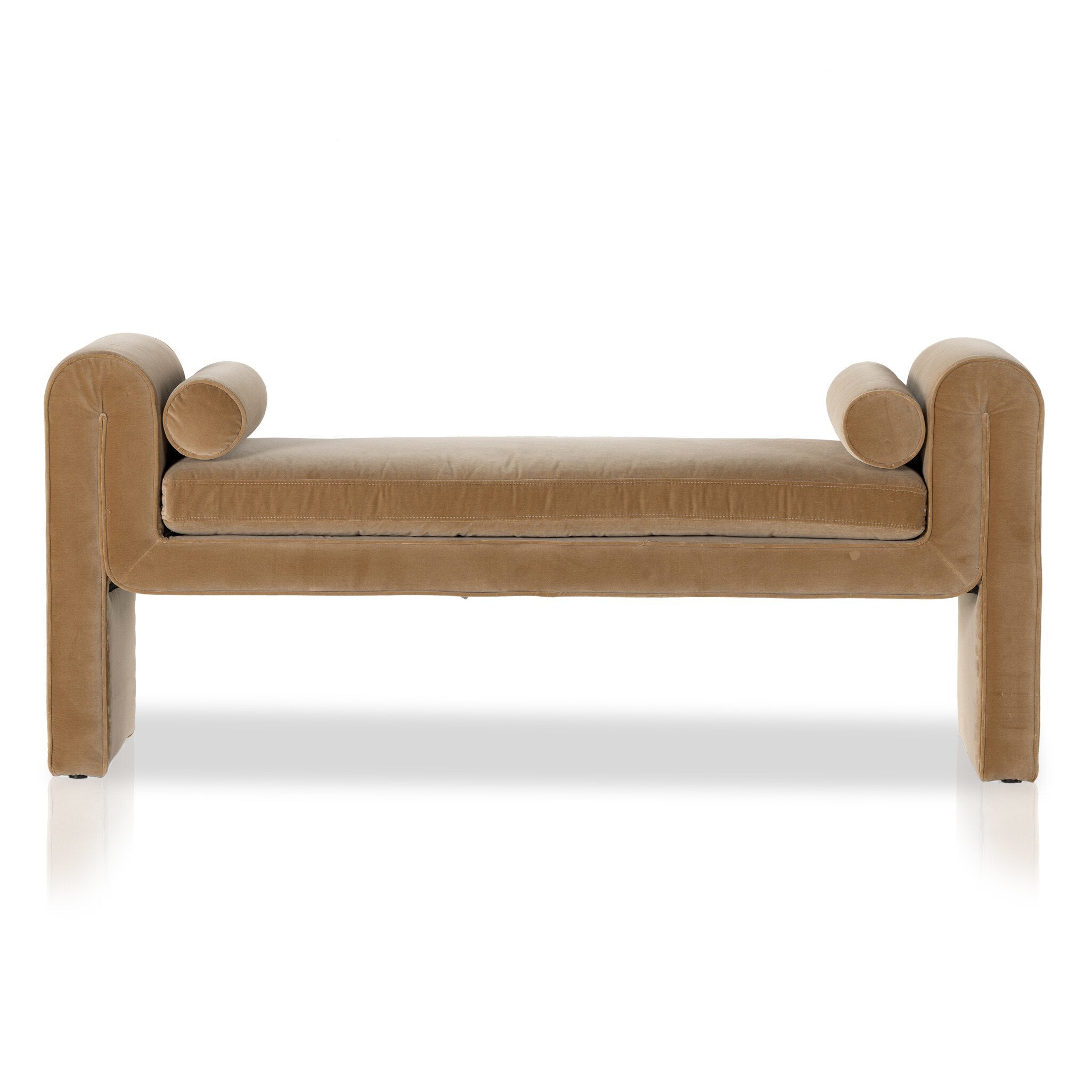 Four Hands Mitchell Accent Bench — Surrey Camel