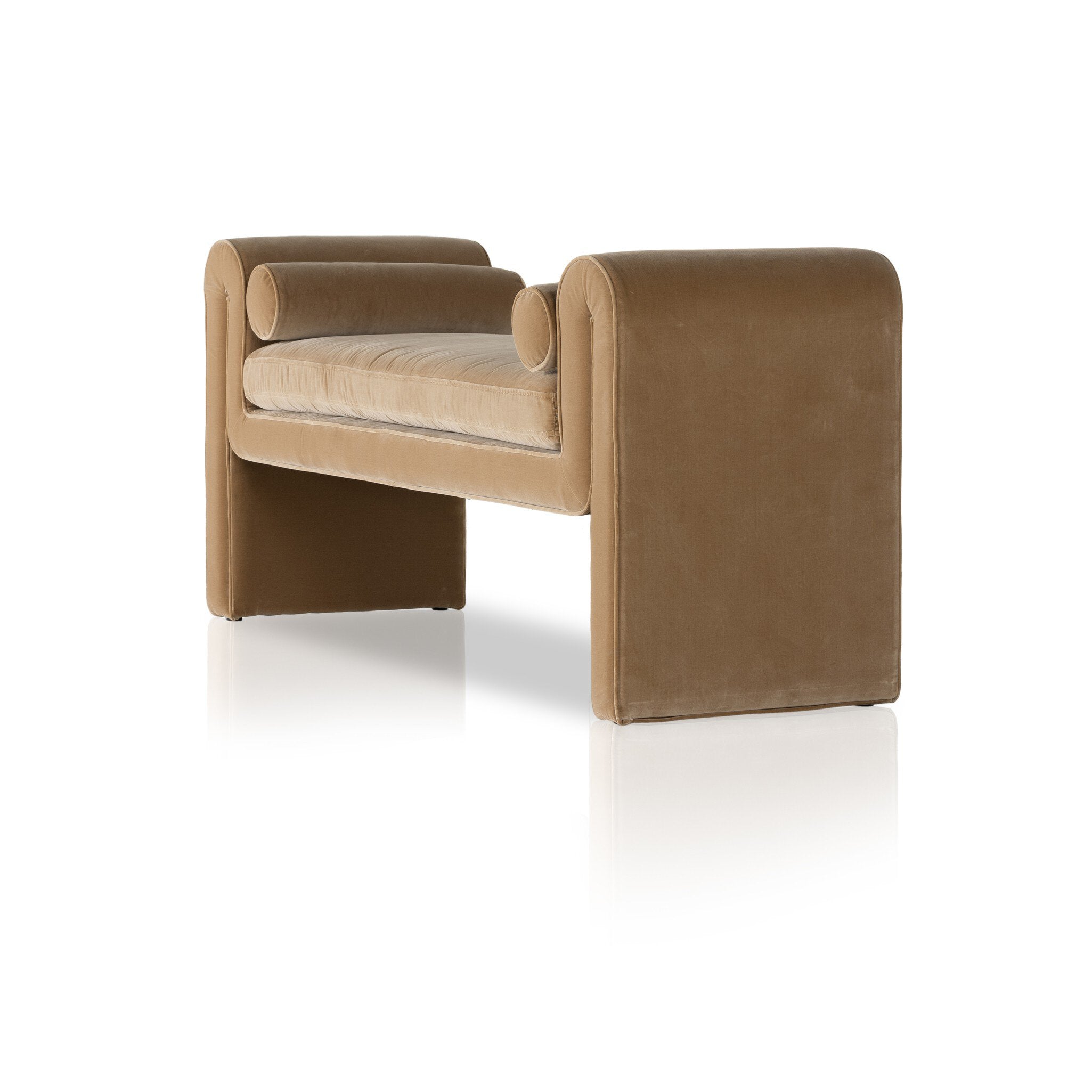 Four Hands Mitchell Accent Bench — Surrey Camel