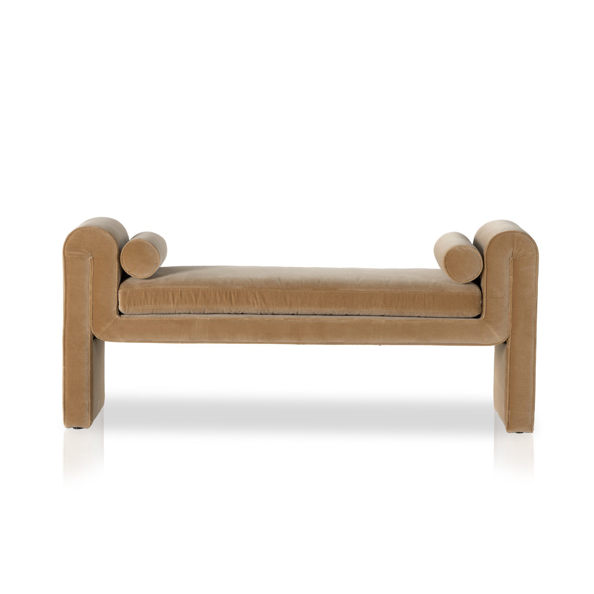 Four Hands Mitchell Accent Bench — Surrey Camel