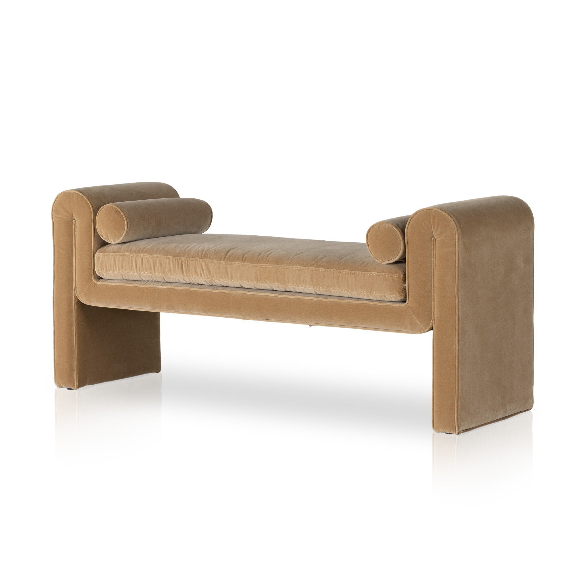 Four Hands Mitchell Accent Bench — Surrey Camel
