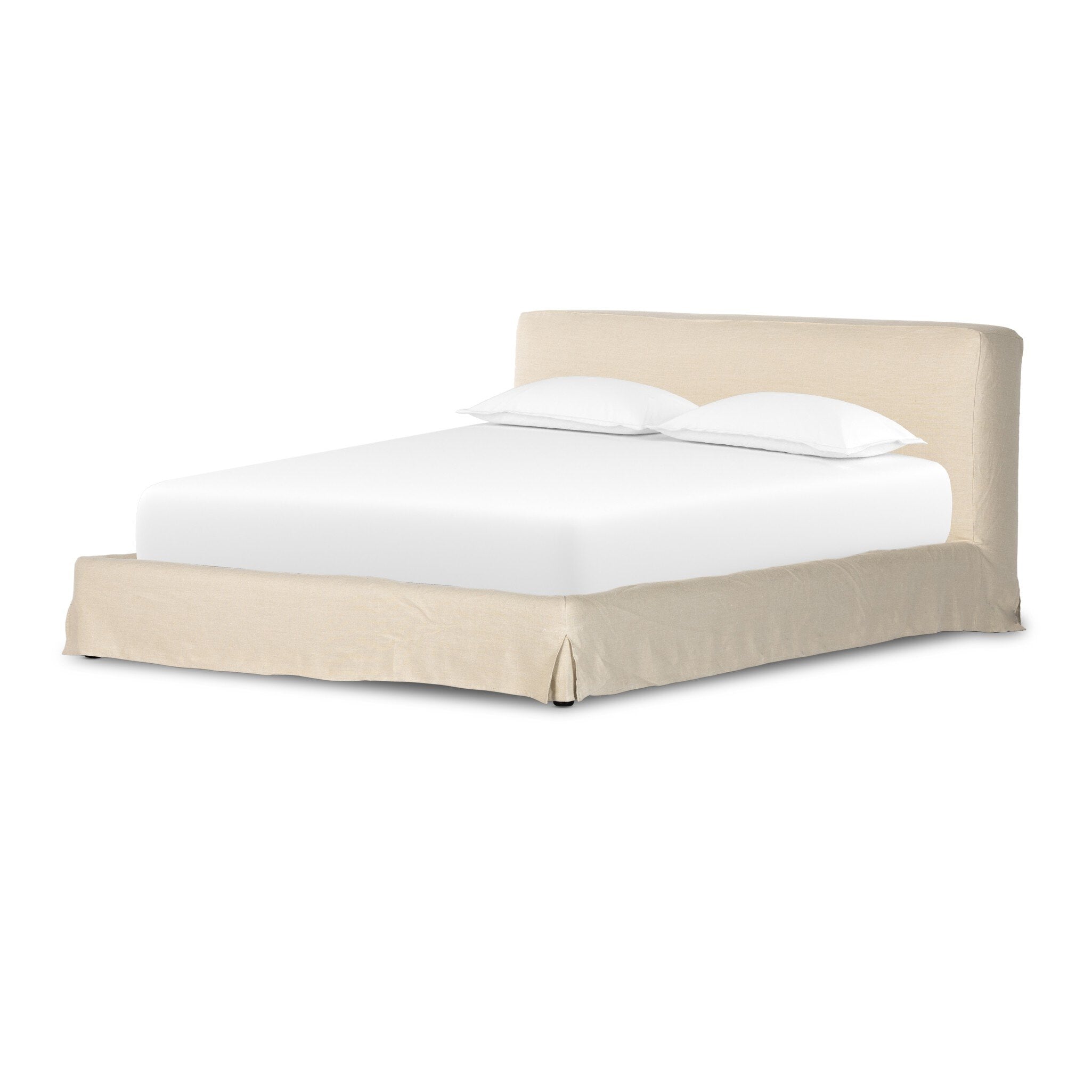Four Hands Aidan Slipcover Bed — Brussels Natural-King
