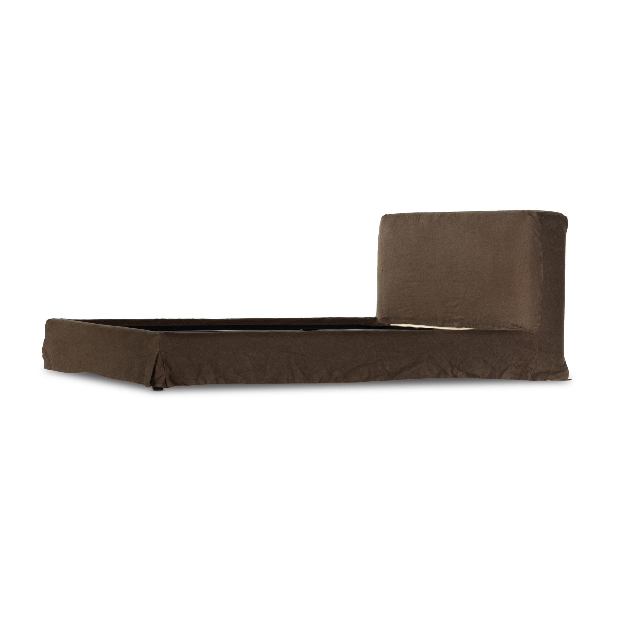Four Hands Aidan Slipcover Bed — Brussels Coffee-King