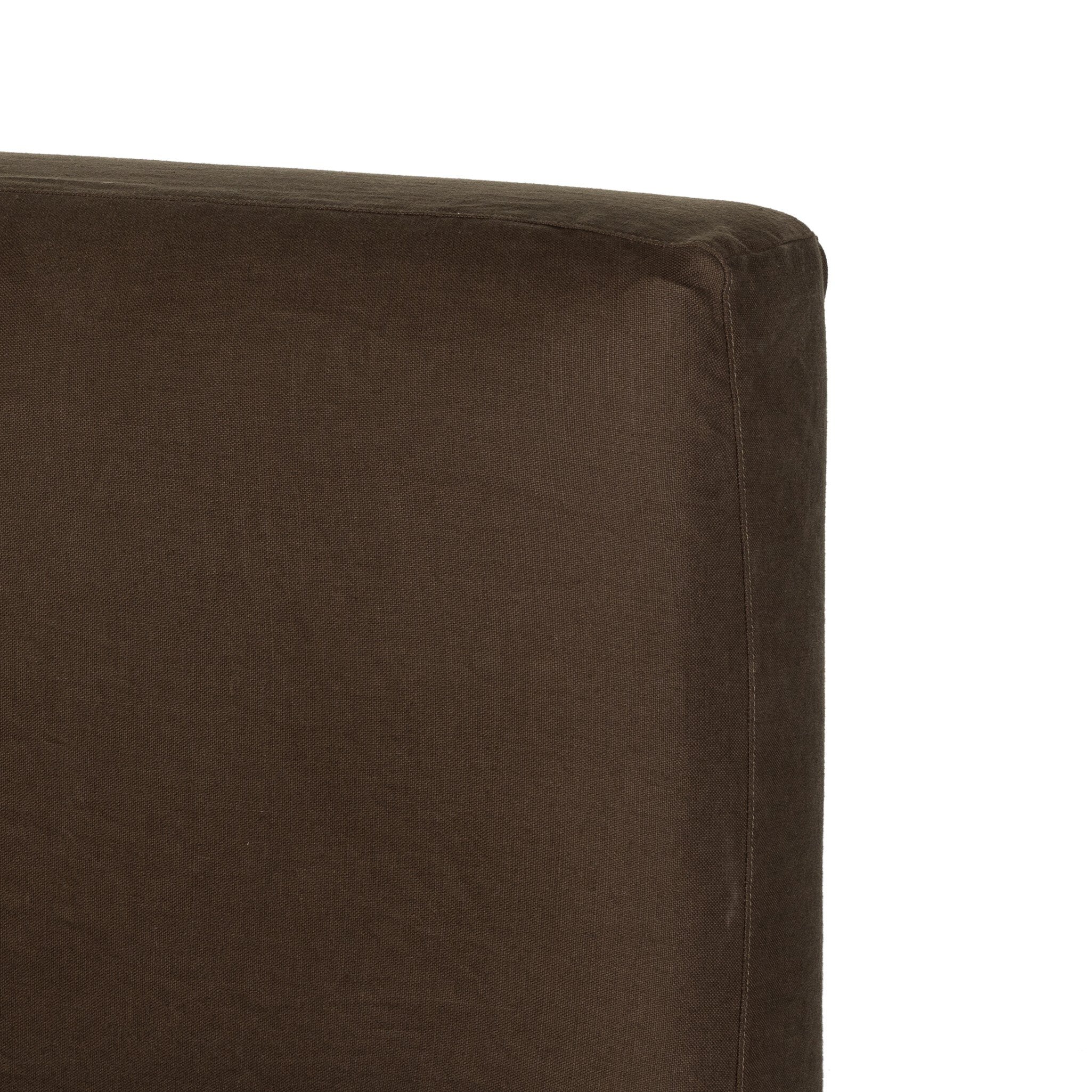 Four Hands Aidan Slipcover Bed — Brussels Coffee-Queen