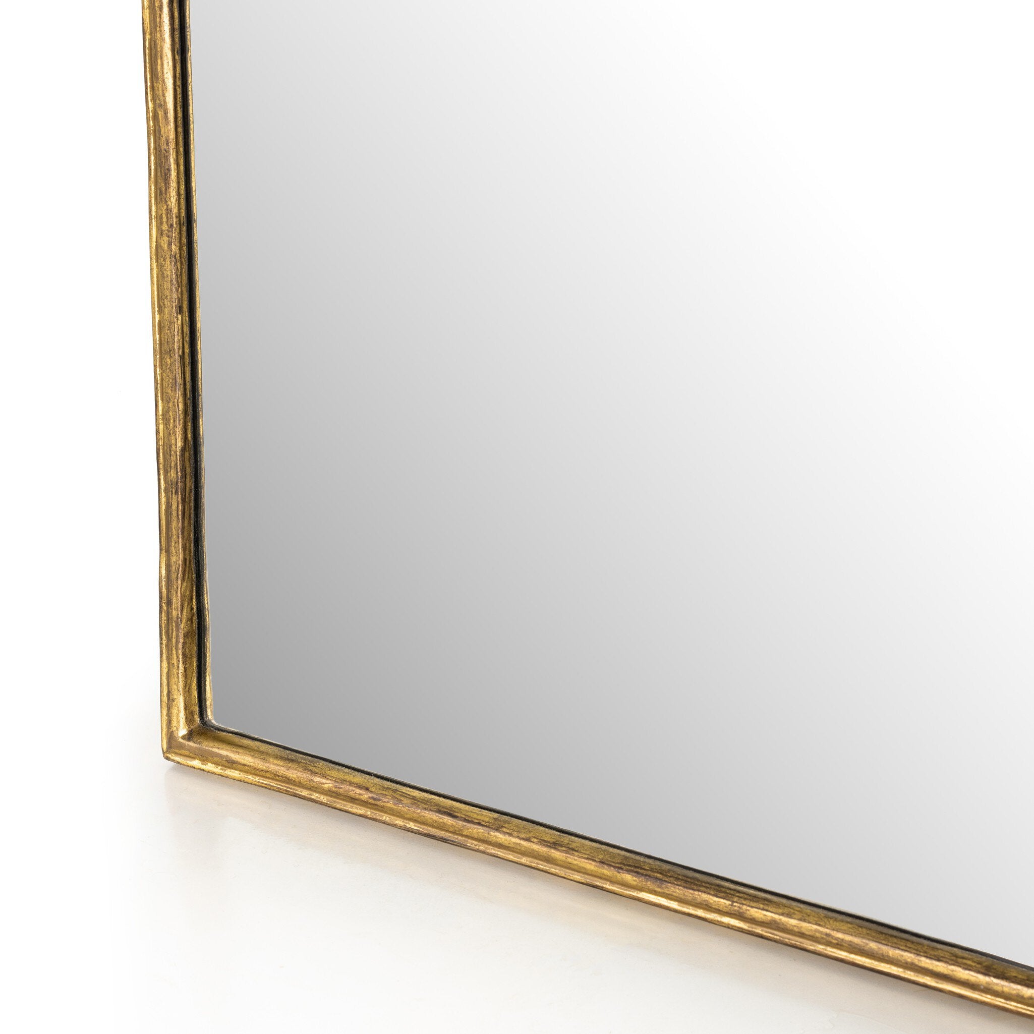 Four Hands Loire Grand Floor Mirror — Antiqued Gold Leaf
