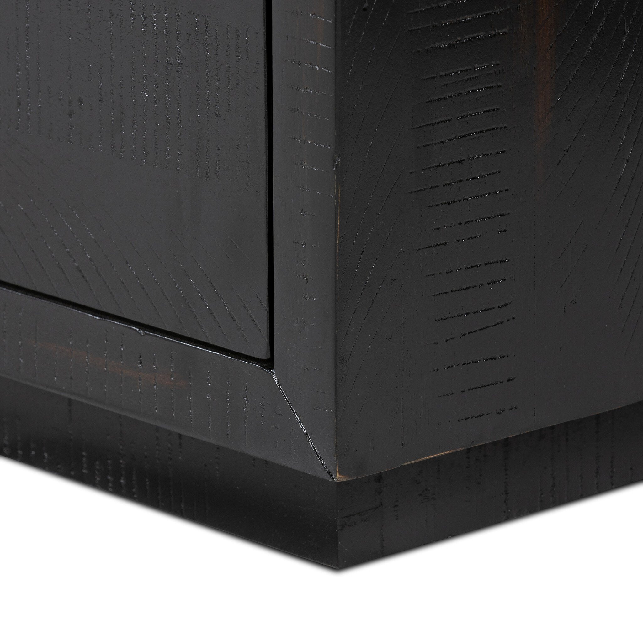 Four Hands Suki Large Nightstand — Burnished Black-Brass (Alexa Hardware)