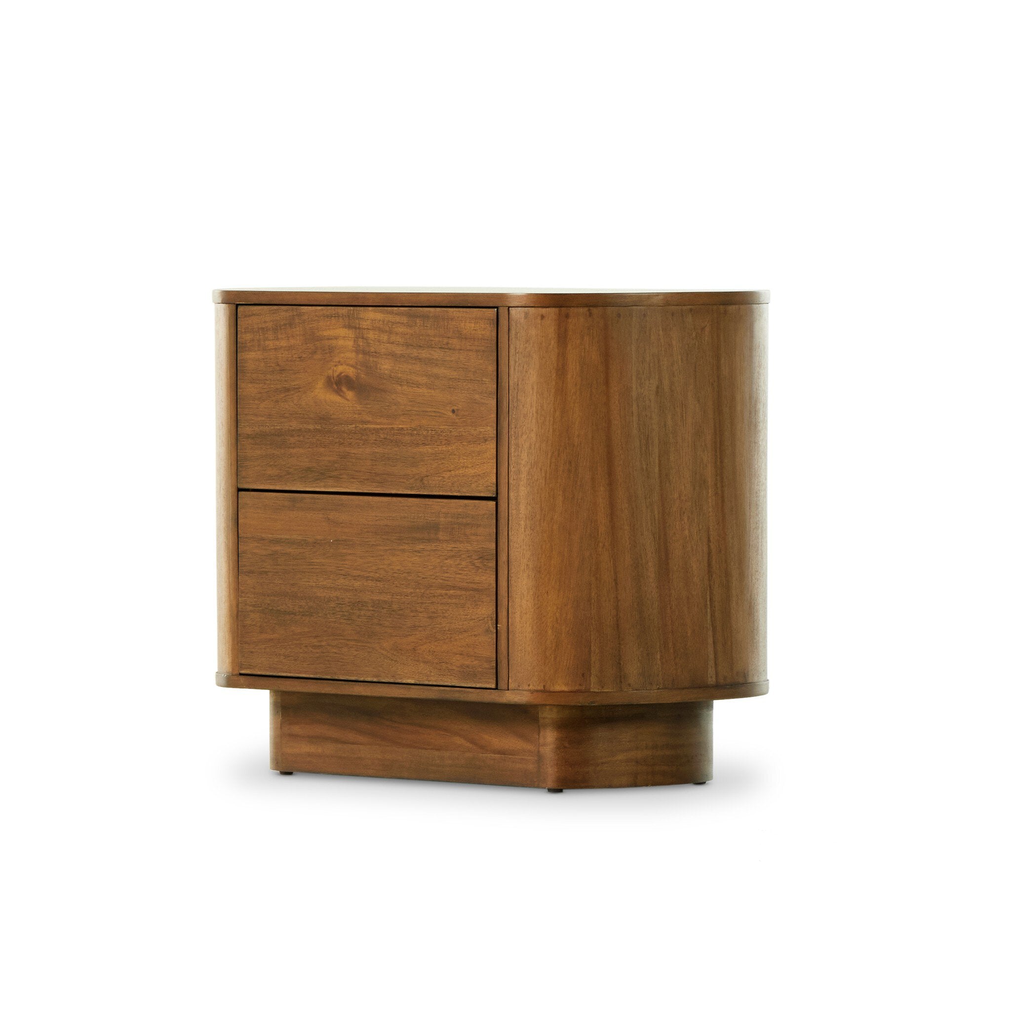 Four Hands Paden Nightstand — Seasoned Brown Acacia-Seasoned Brown Acacia Solid