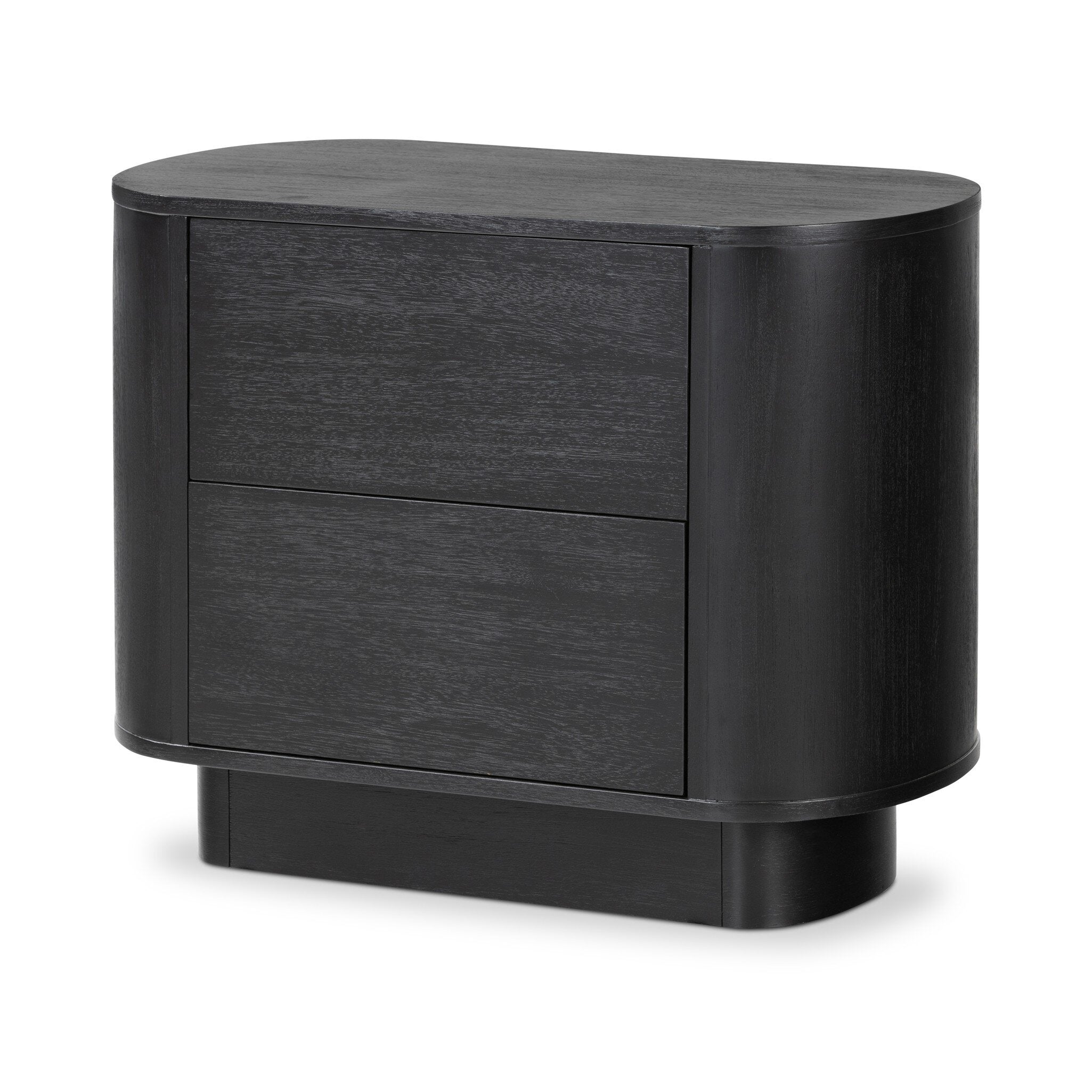 Four Hands Paden Nightstand — Aged Black Acacia-Aged Black Acacia Solid