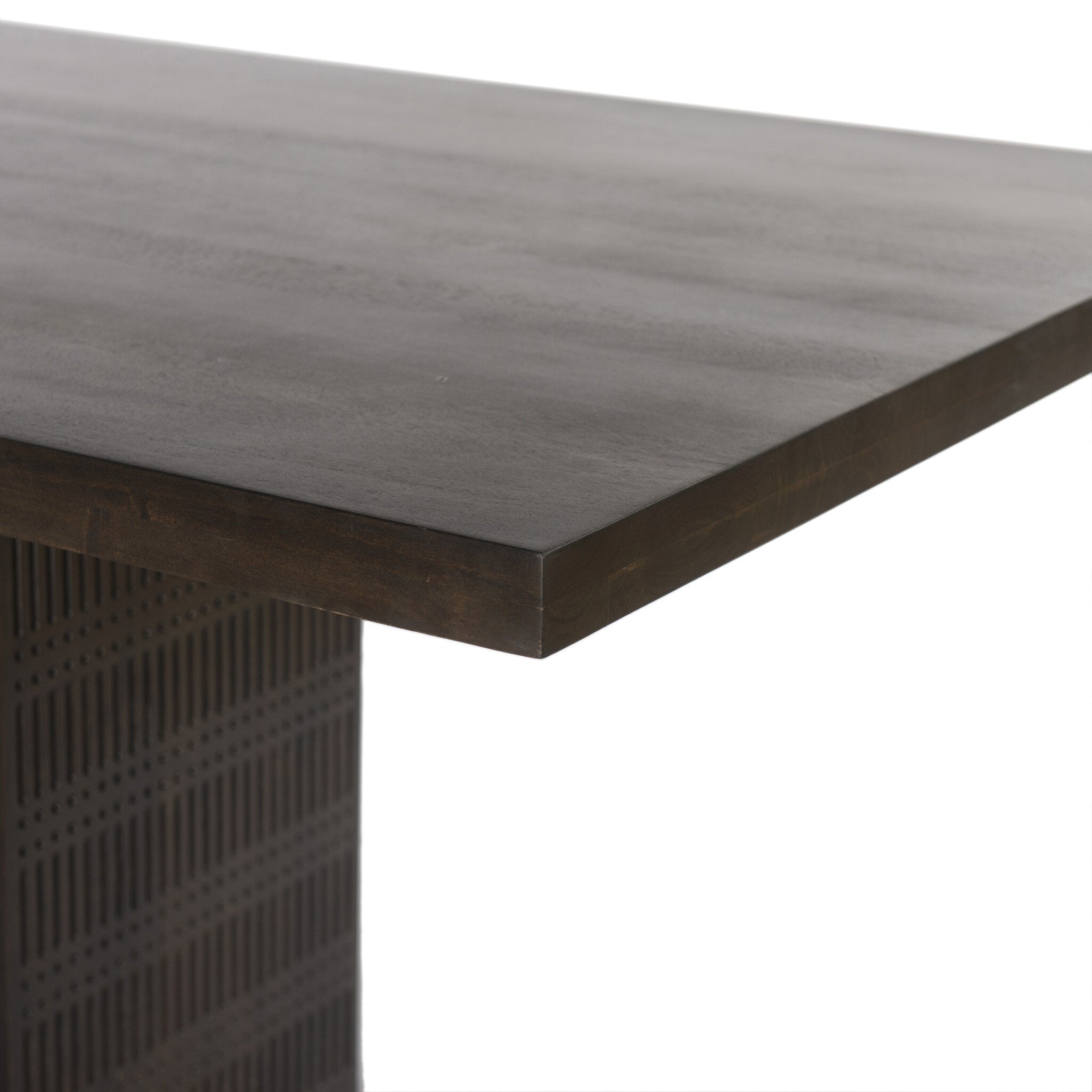 Four Hands Kelby Dining Table — Carved Vintage Brown-Vintage Brown