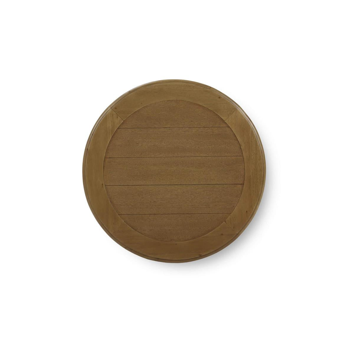 Bramble Bradley Round Side Table — Antique French Oak