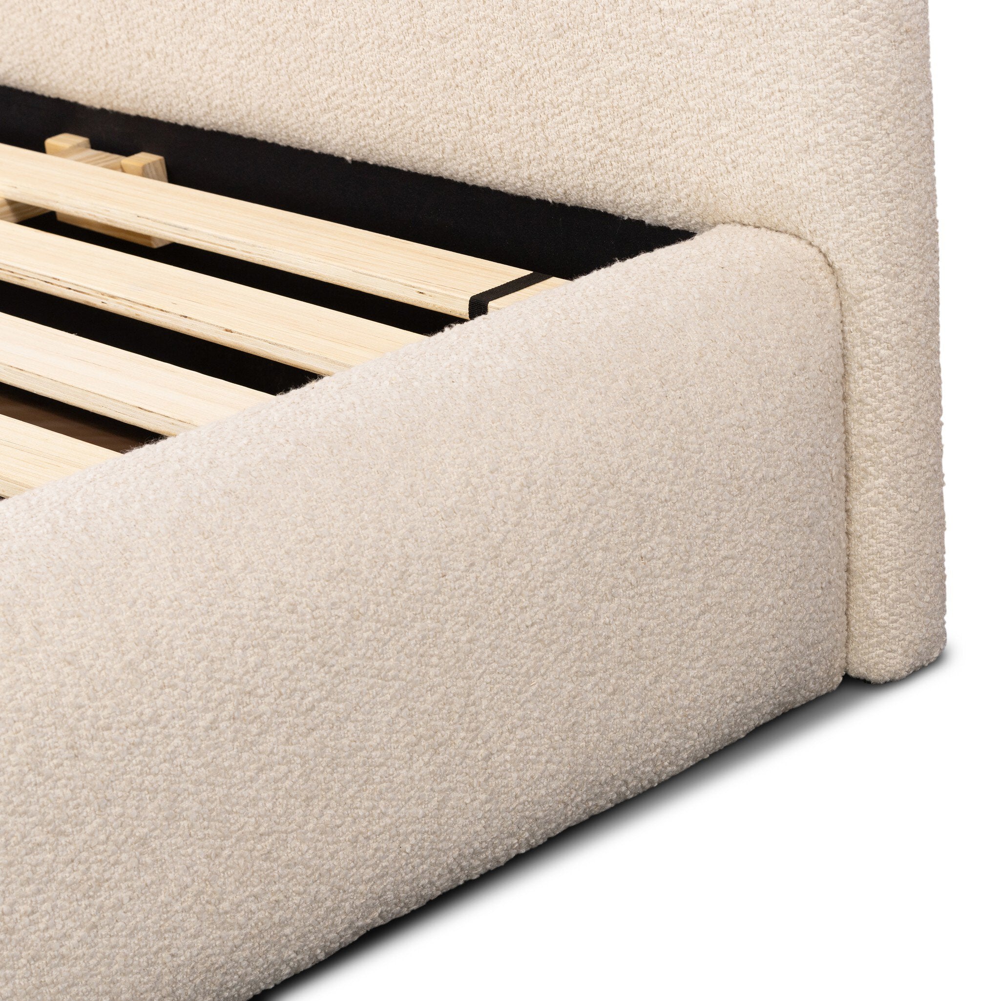 Four Hands Quincy Bed — Lisbon Cream-Black-Queen