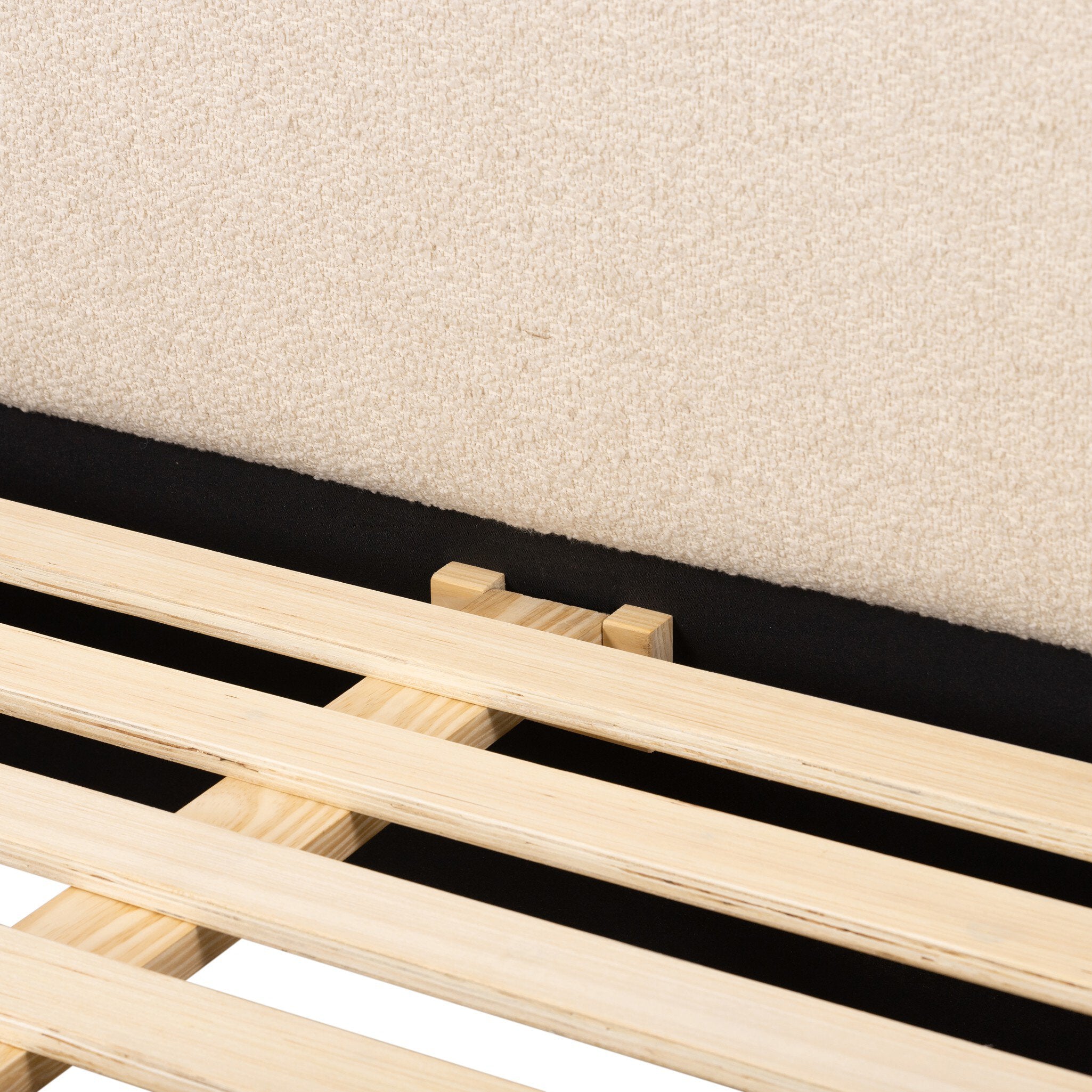 Four Hands Quincy Bed — Lisbon Cream-Black-King