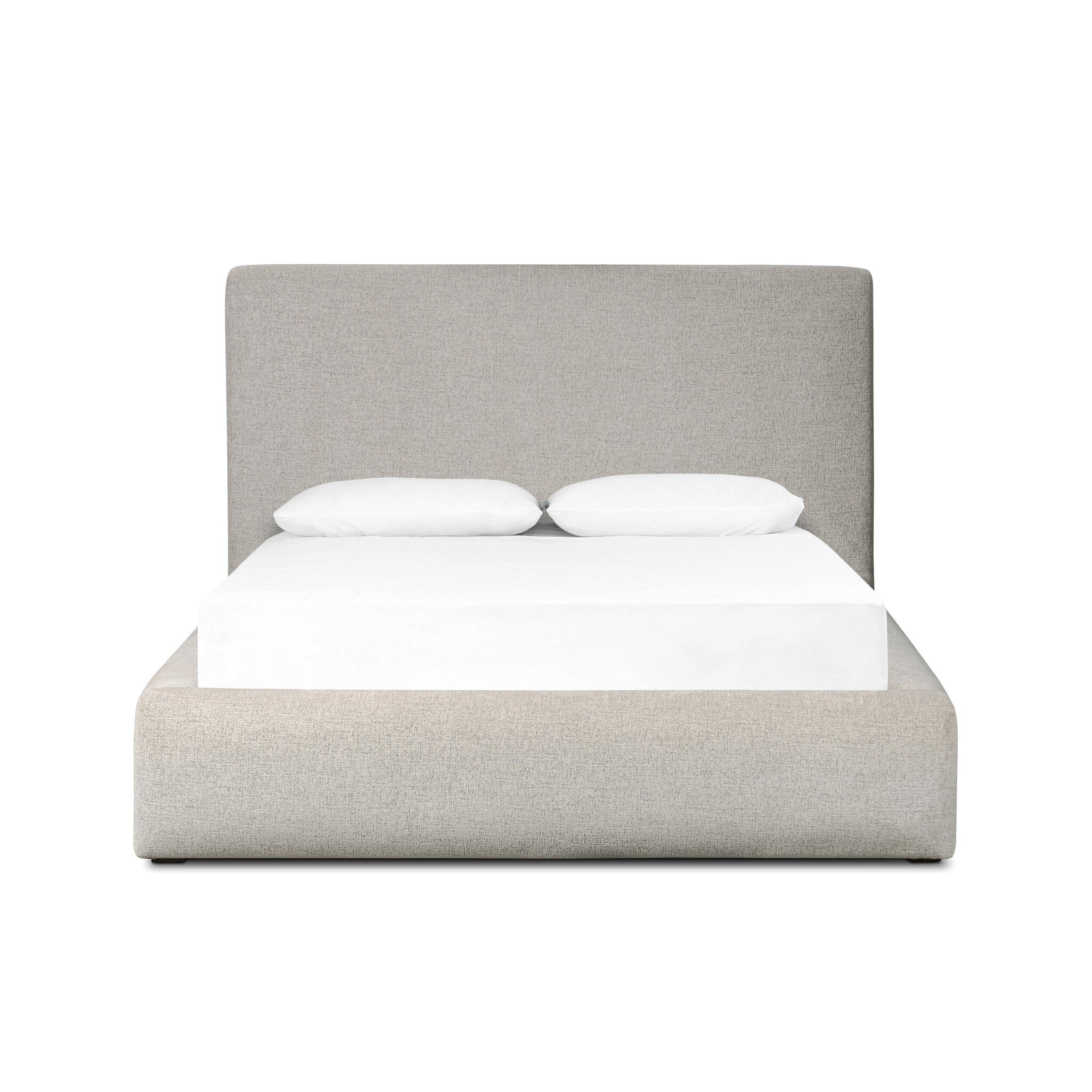 Four Hands Quincy Bed — Plushtone Linen-Black-King