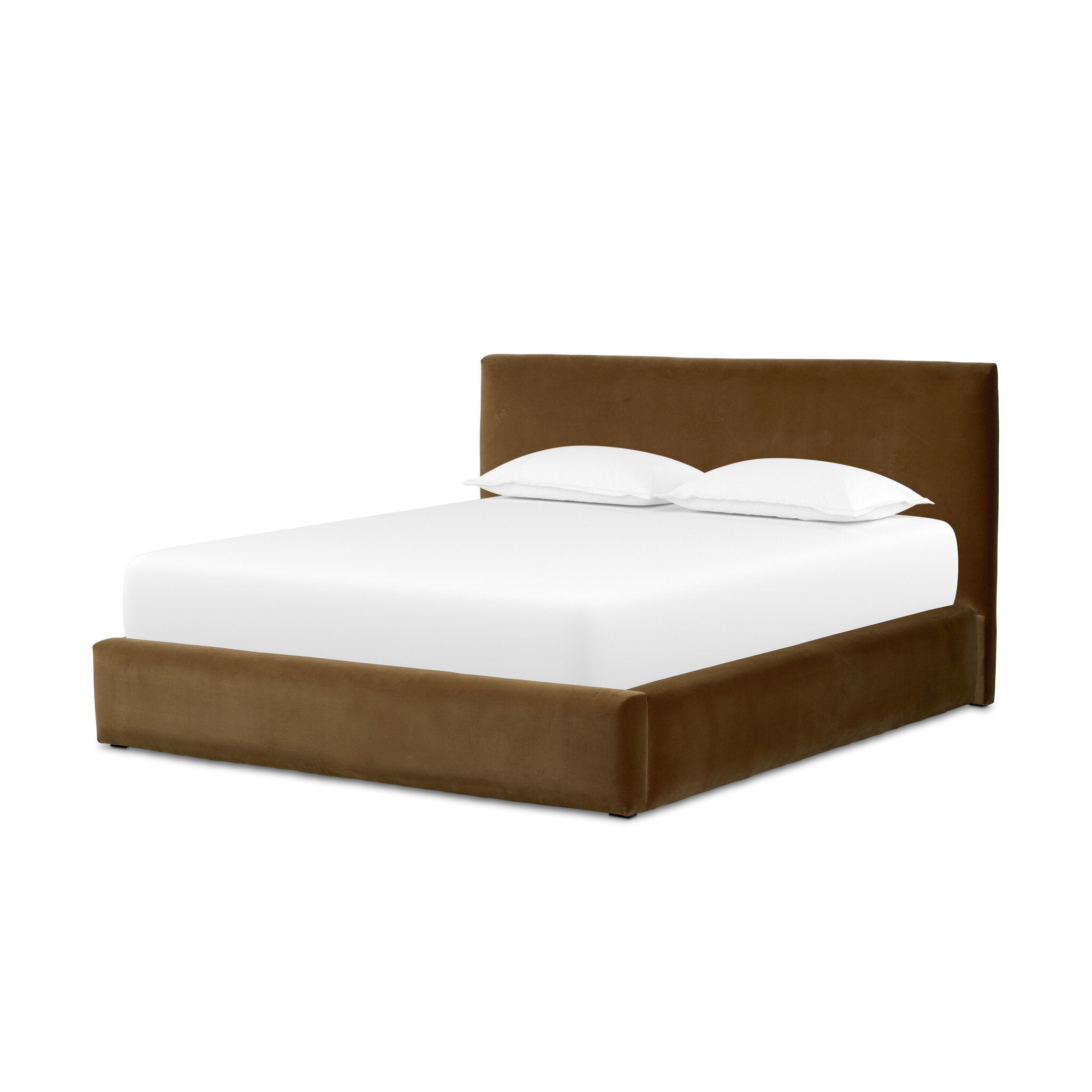 Four Hands Quincy Bed — Surrey Ochre-Black-King