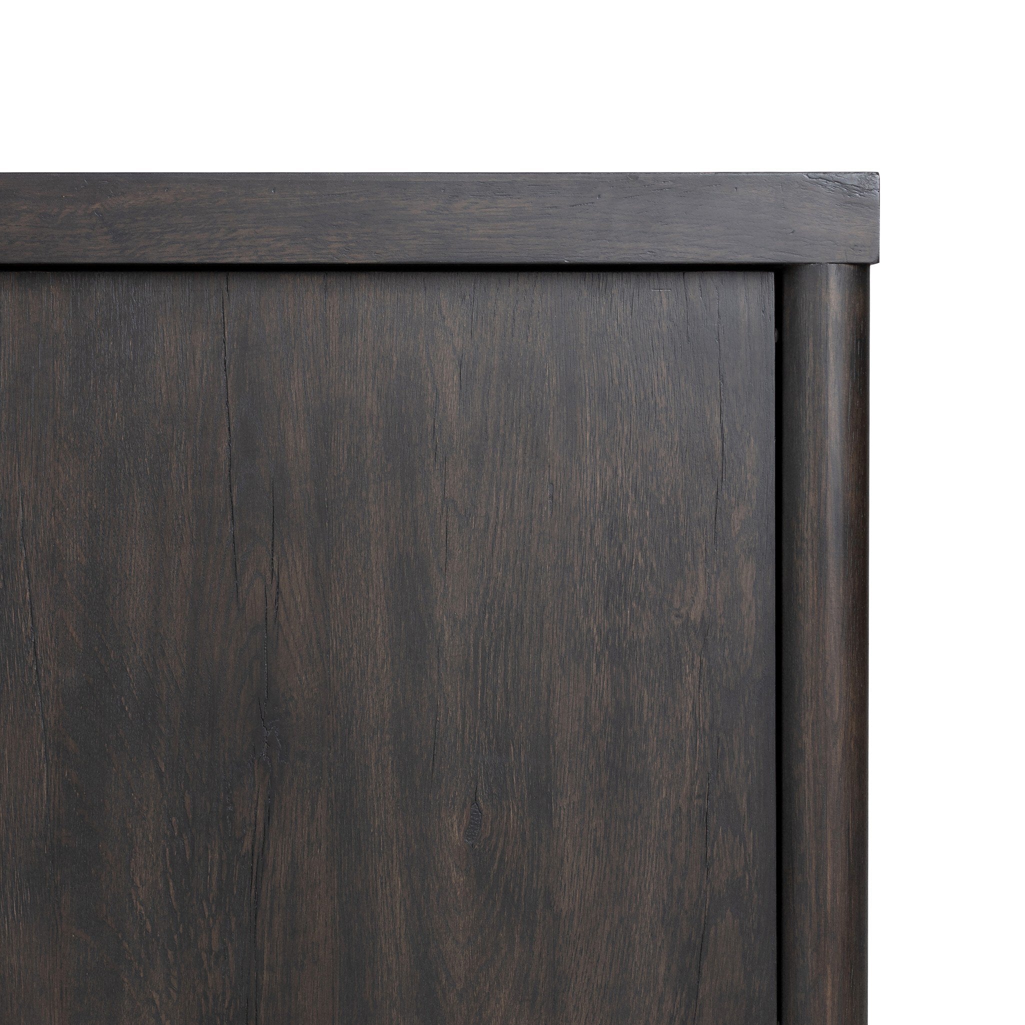 Four Hands Laredo Media Console — Smoked Black Veneer-Smoked Black
