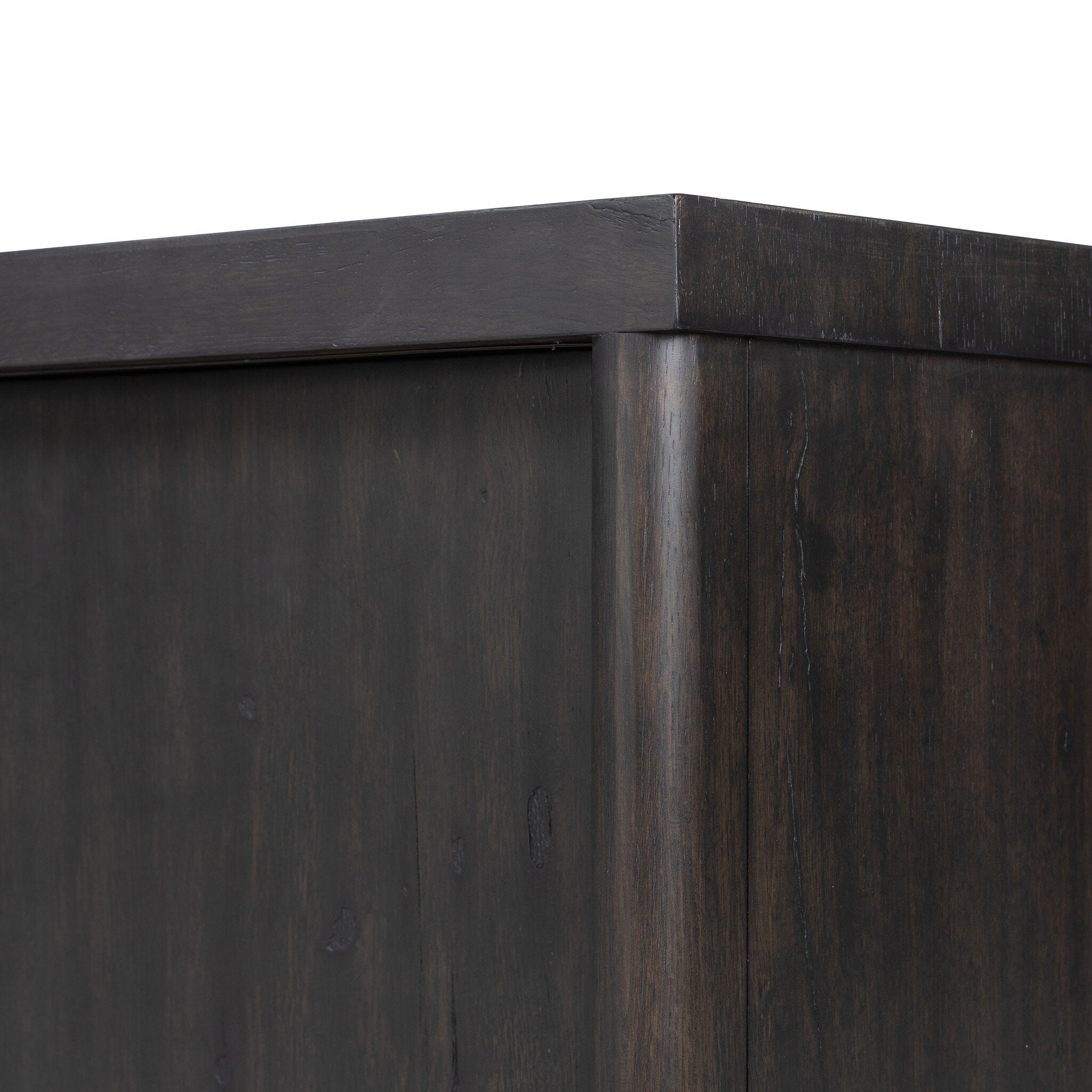 Four Hands Laredo Media Console — Smoked Black Veneer-Smoked Black