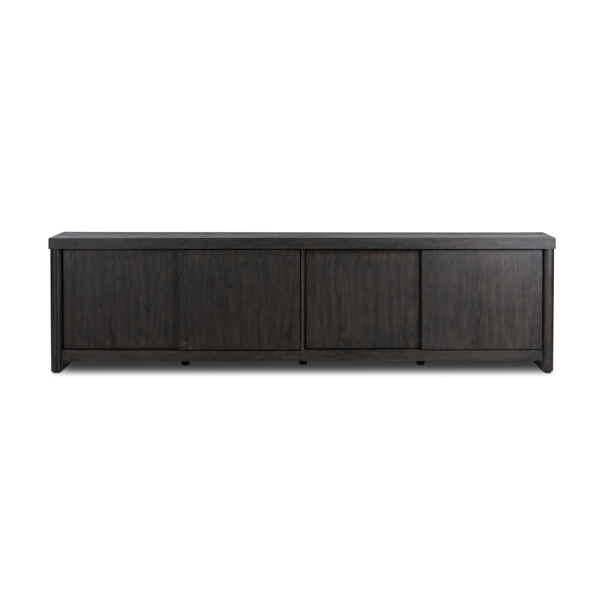 Four Hands Laredo Media Console — Smoked Black Veneer-Smoked Black