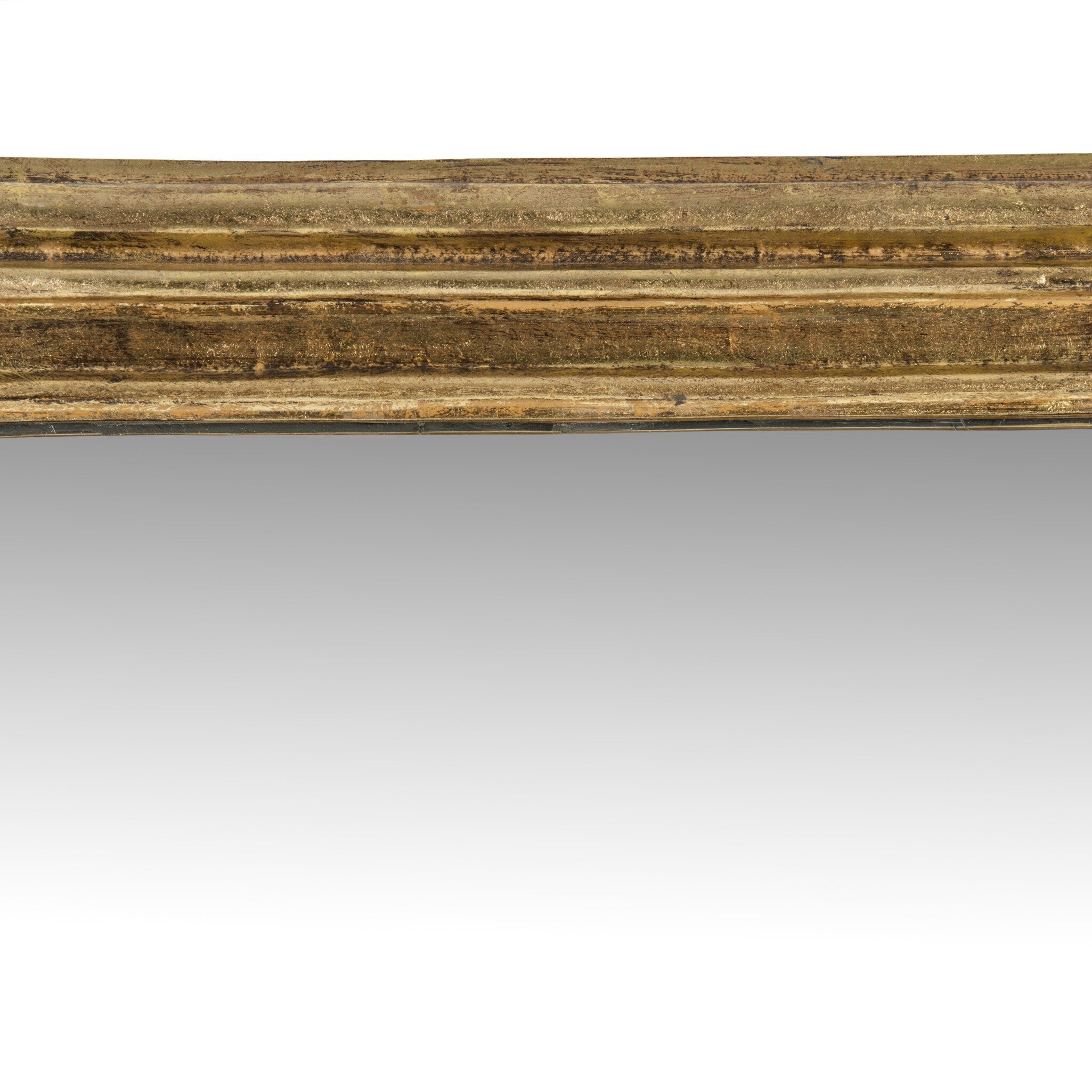 Four Hands Vintage Louis Floor Mirror — Antiqued Gold Leaf-Mirror