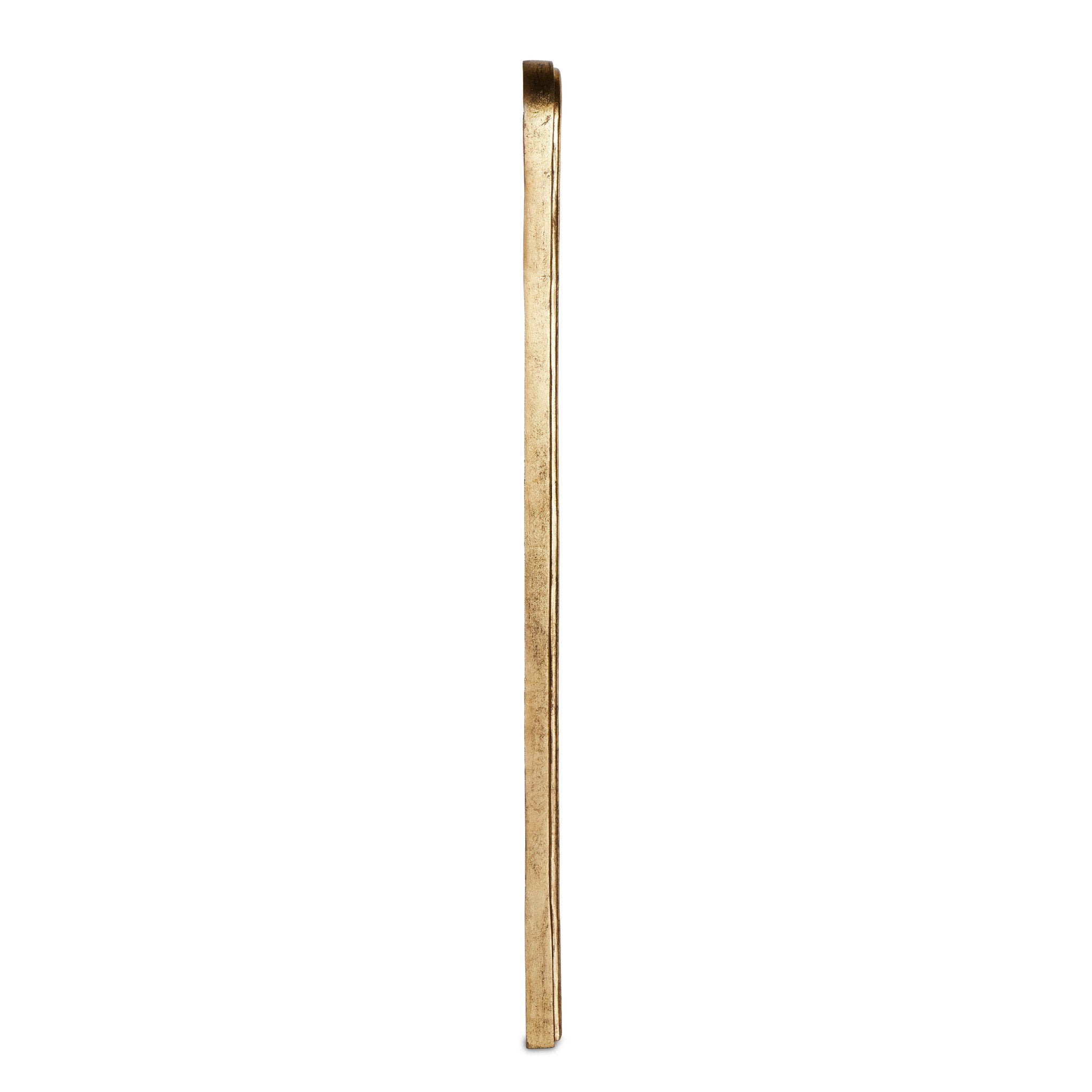 Four Hands Vintage Louis Floor Mirror — Antiqued Gold Leaf-Mirror