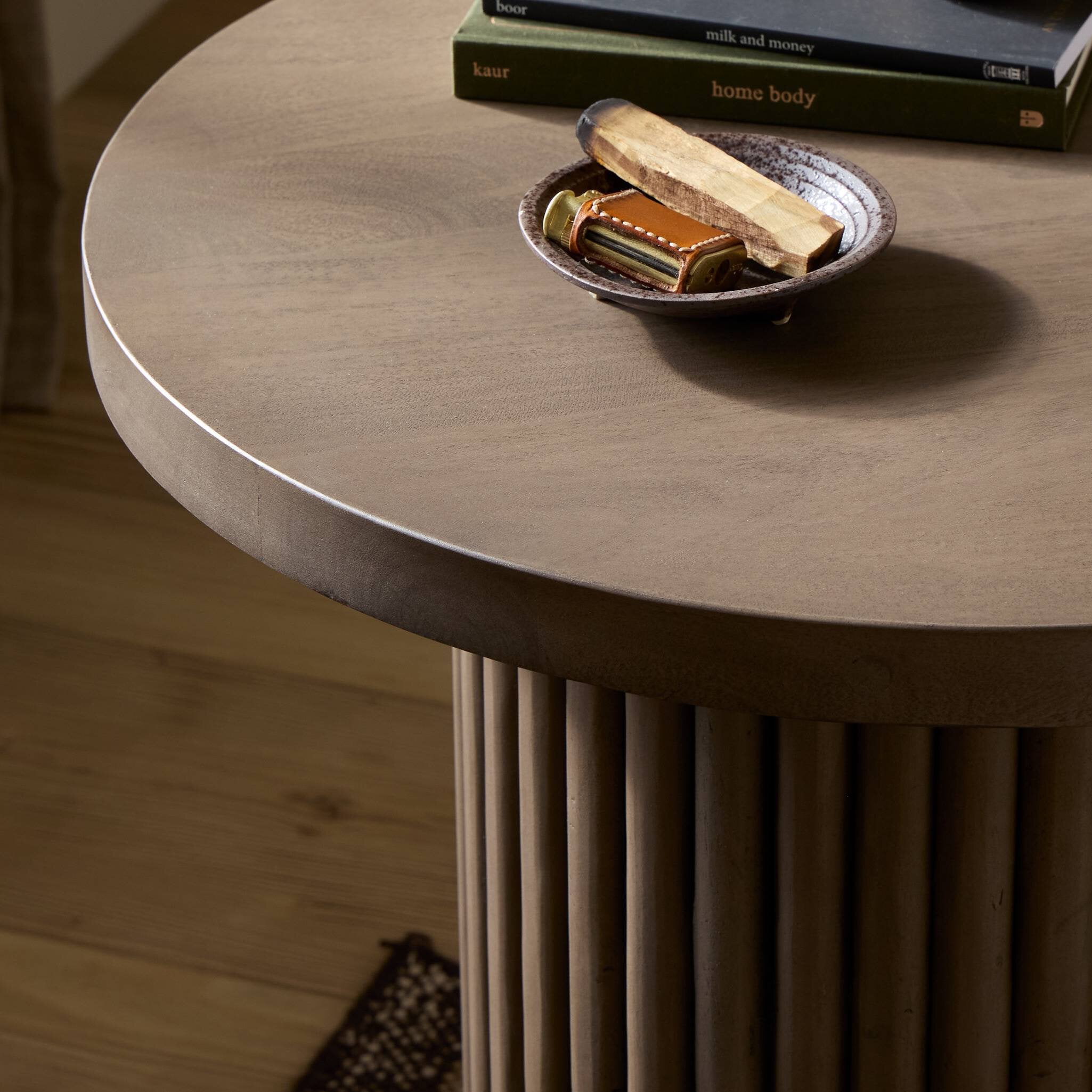 Four Hands Rutherford End Table — Reclaimed Ashen Brown