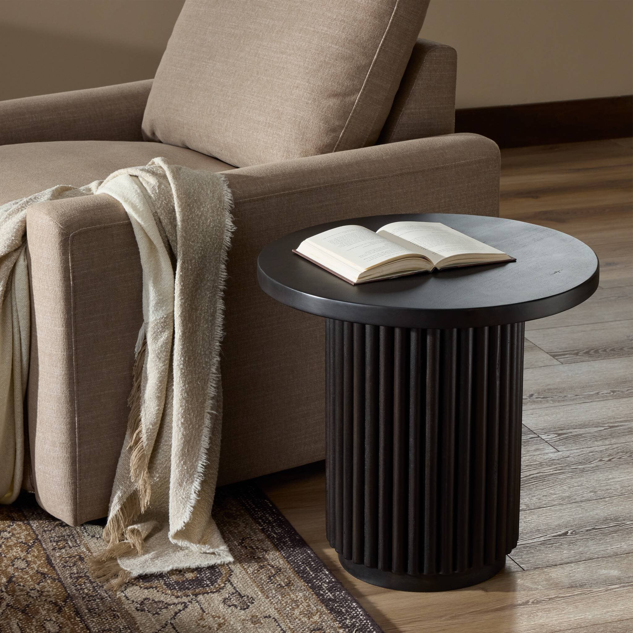 Four Hands Rutherford End Table — Dark Reclaimed