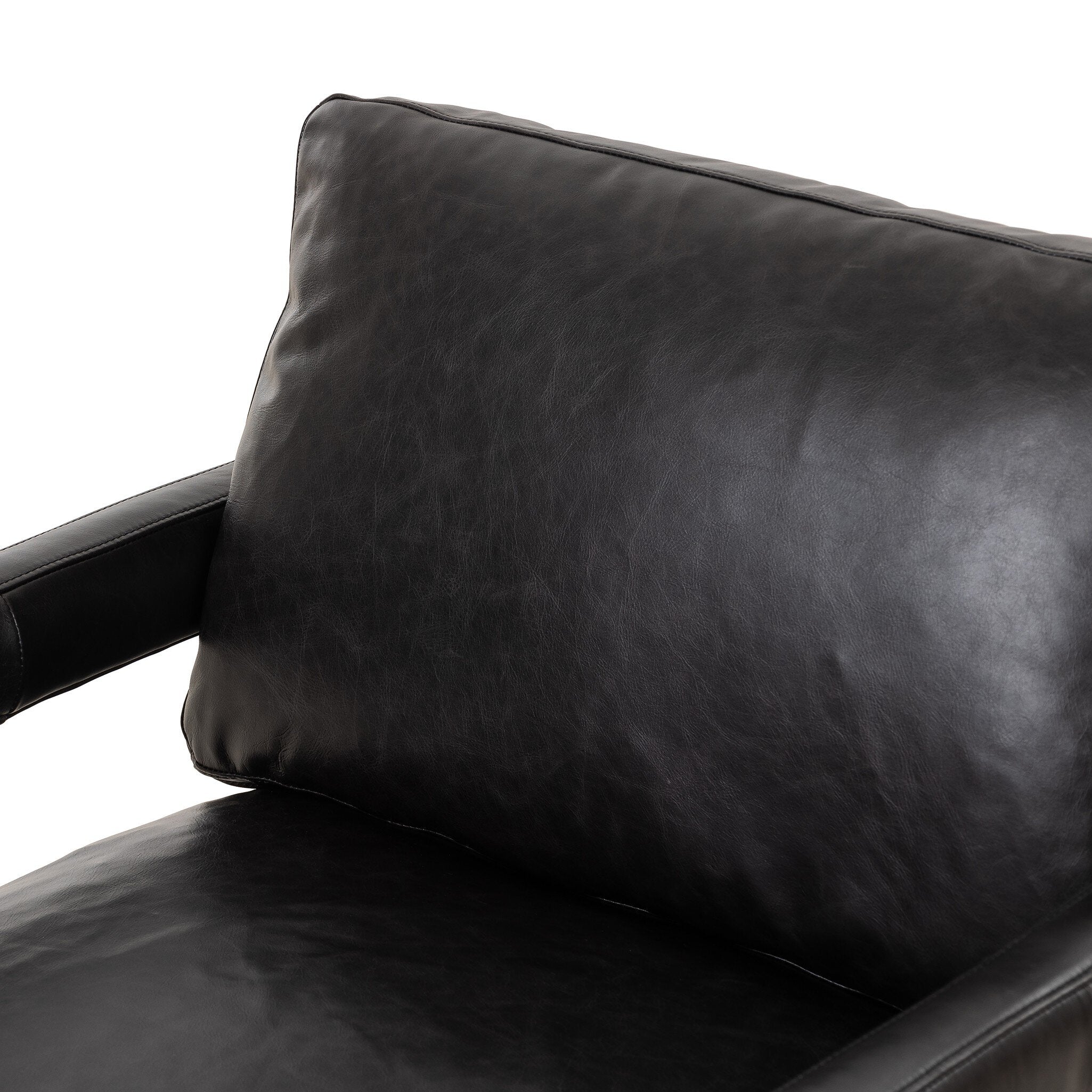 Four Hands Olson Swivel Chair — Sonoma Black