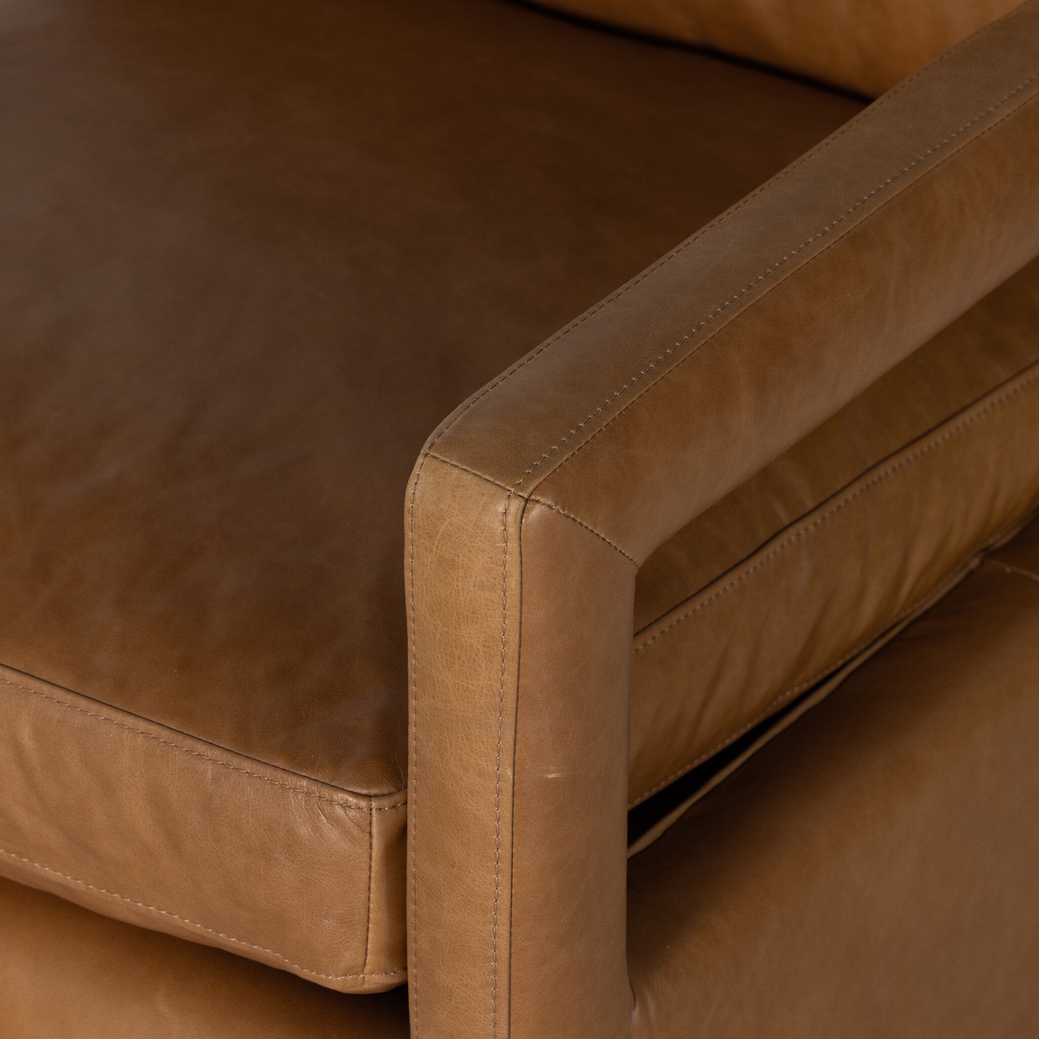Four Hands Olson Swivel Chair — Sonoma Butterscotch