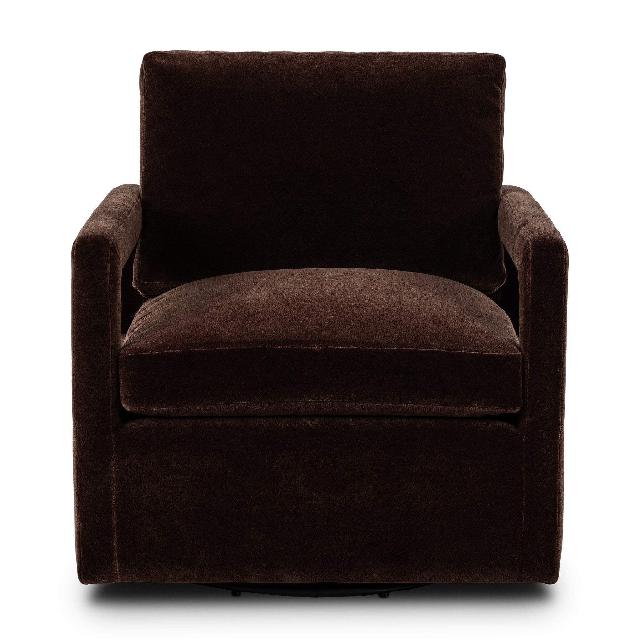 Four Hands Olson Swivel Chair — Monte Chocolate
