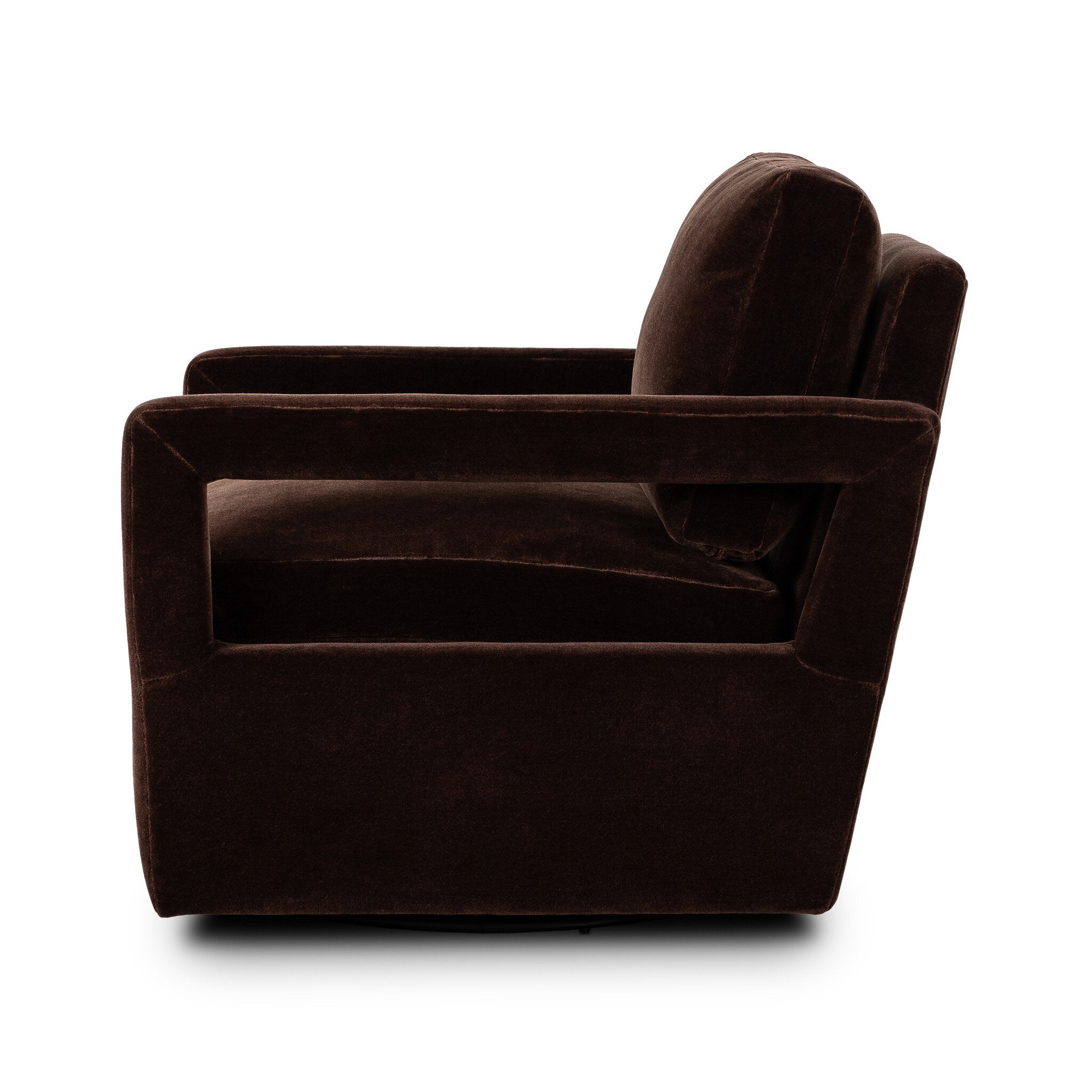 Four Hands Olson Swivel Chair — Monte Chocolate