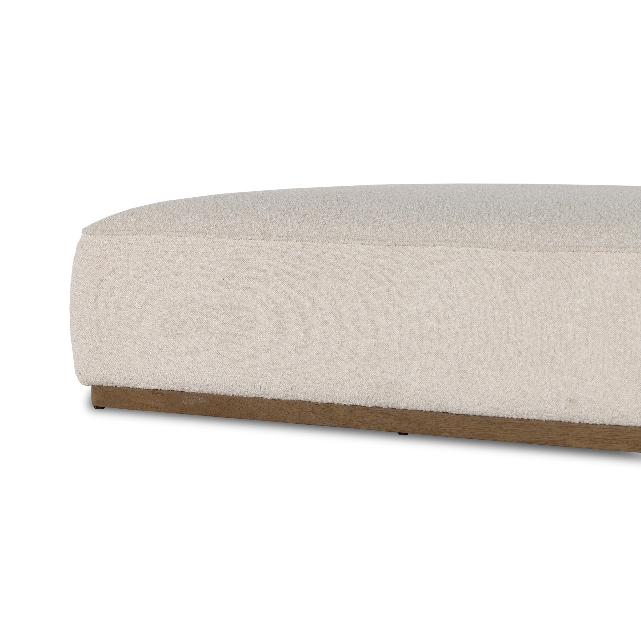 Four Hands Sinclair Cocktail Ottoman — Knoll Natural-Distressed Natural