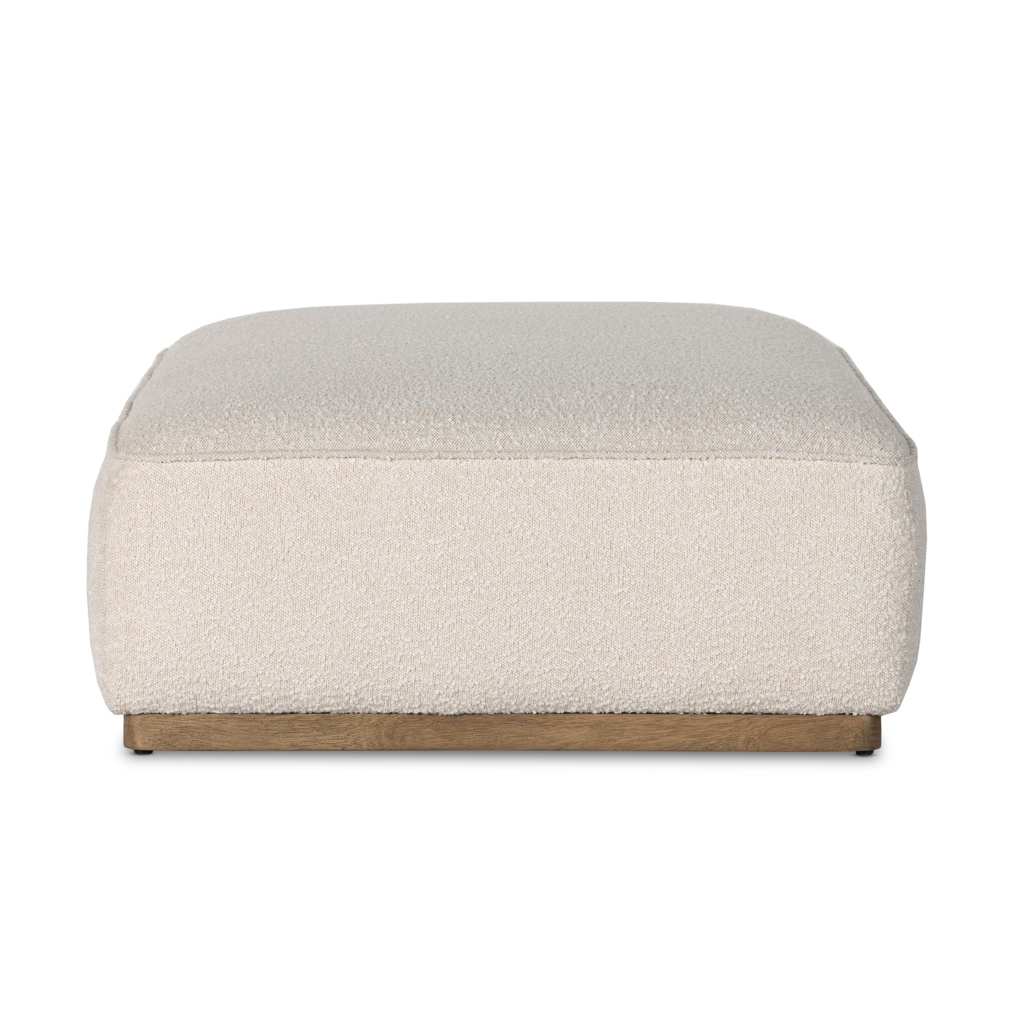 Four Hands Sinclair Cocktail Ottoman — Knoll Natural-Distressed Natural