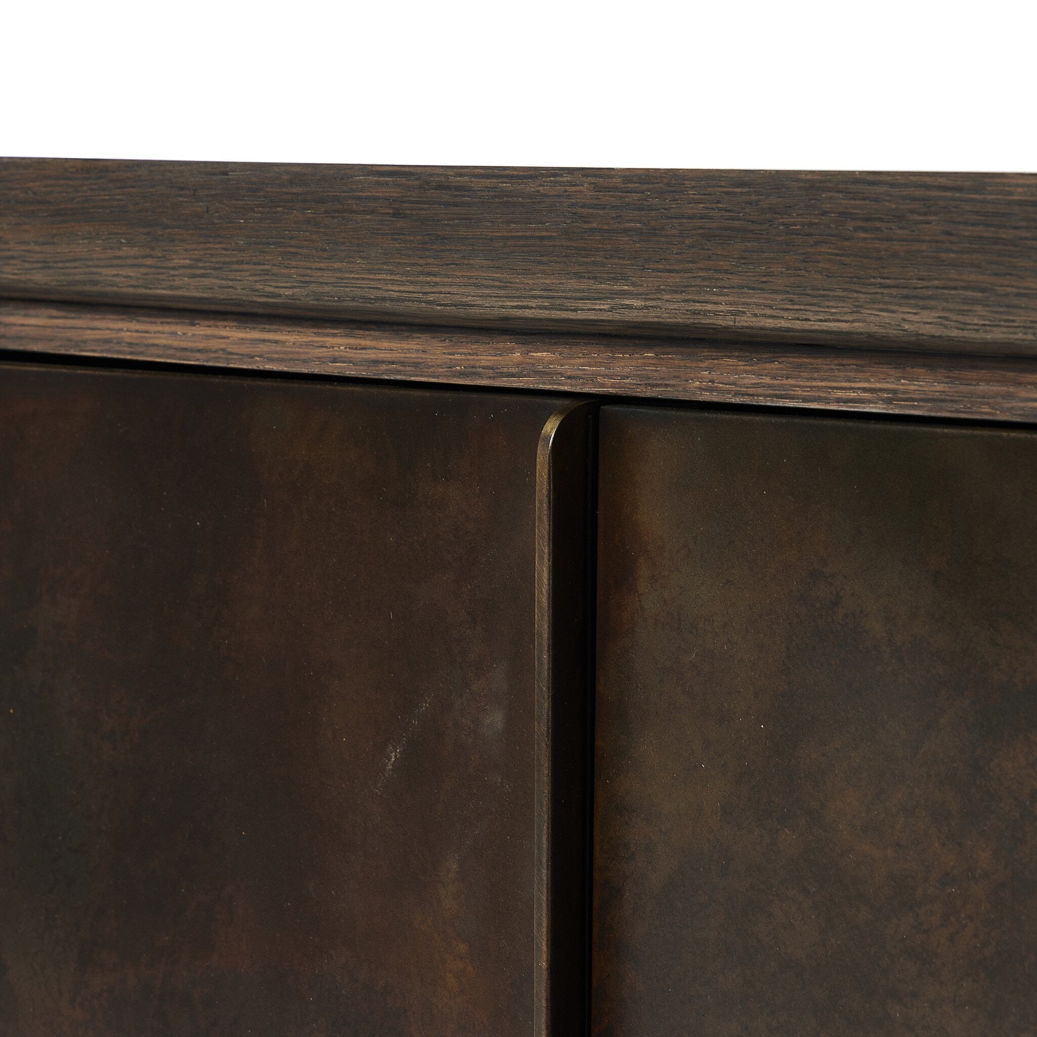 Four Hands Arlington 6 Door Sideboard — Espresso Oak-Espresso Oak Veneer-Coffee Iron