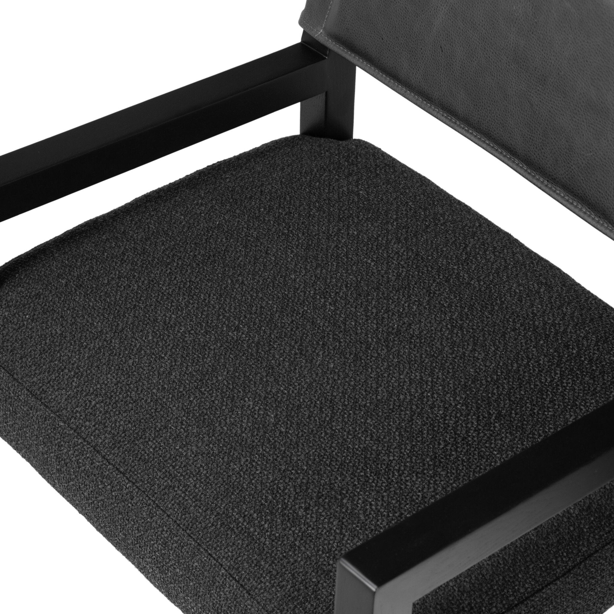 Four Hands Ferris Dining Armchair — Palermo Black-Gibson Black-Black Ash