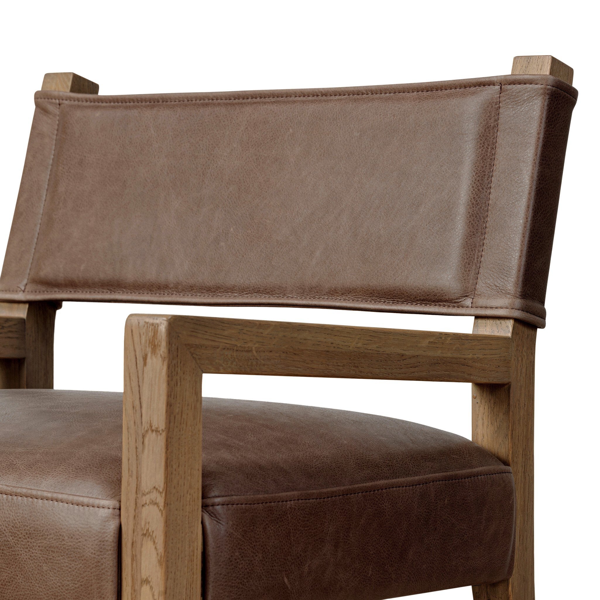 Four Hands Ferris Dining Armchair — Palermo Cigar-Light Oak