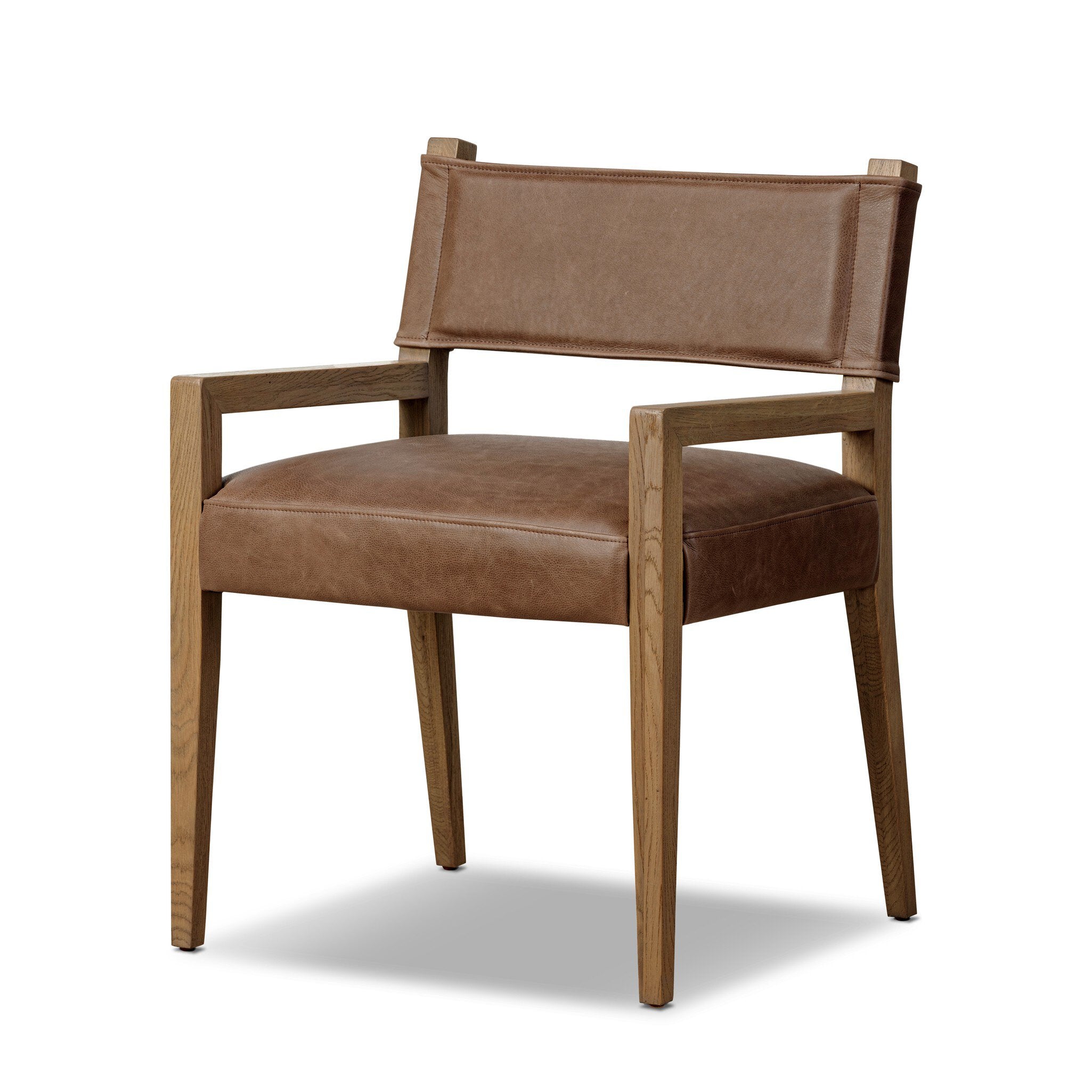 Four Hands Ferris Dining Armchair — Palermo Cigar-Light Oak