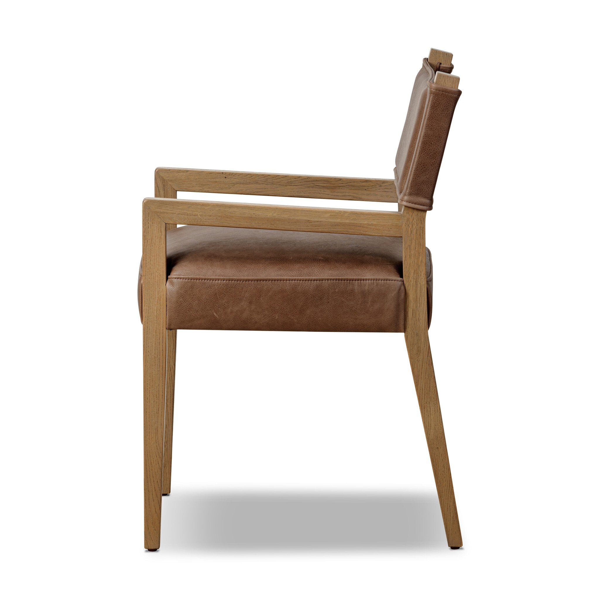 Four Hands Ferris Dining Armchair — Palermo Cigar-Light Oak