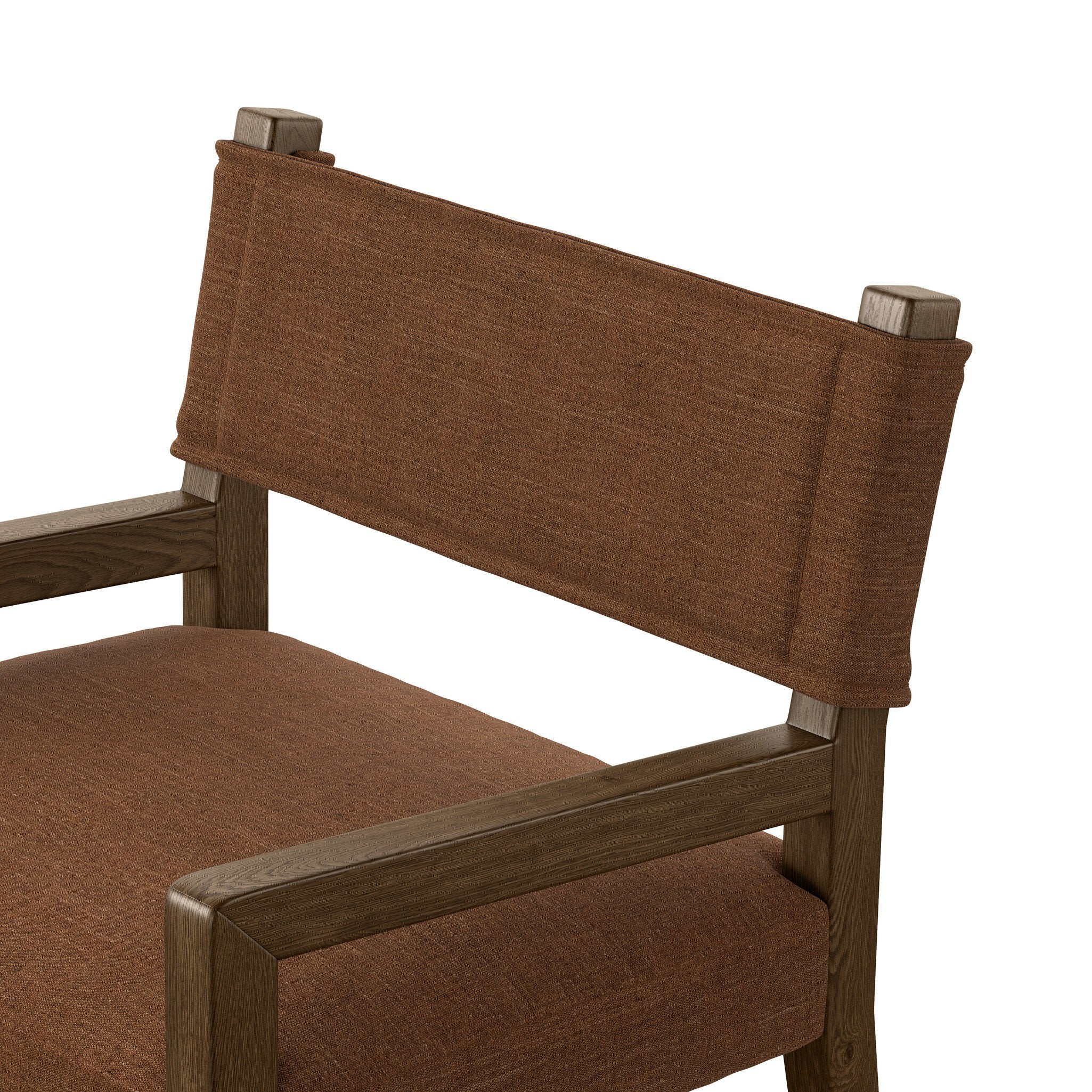 Four Hands Ferris Dining Armchair — Laughlin Ochre-Amber Ash