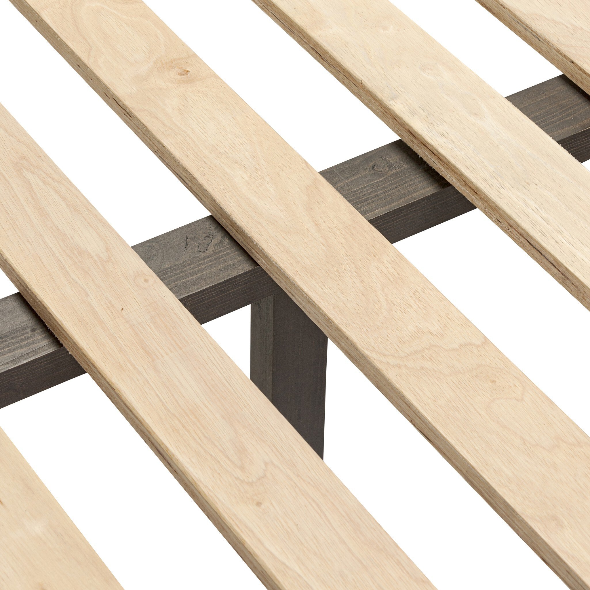 Four Hands Glenview Bed — Smoked Black Oak-Essence Natural-Smoked Black Resawn Oak-King