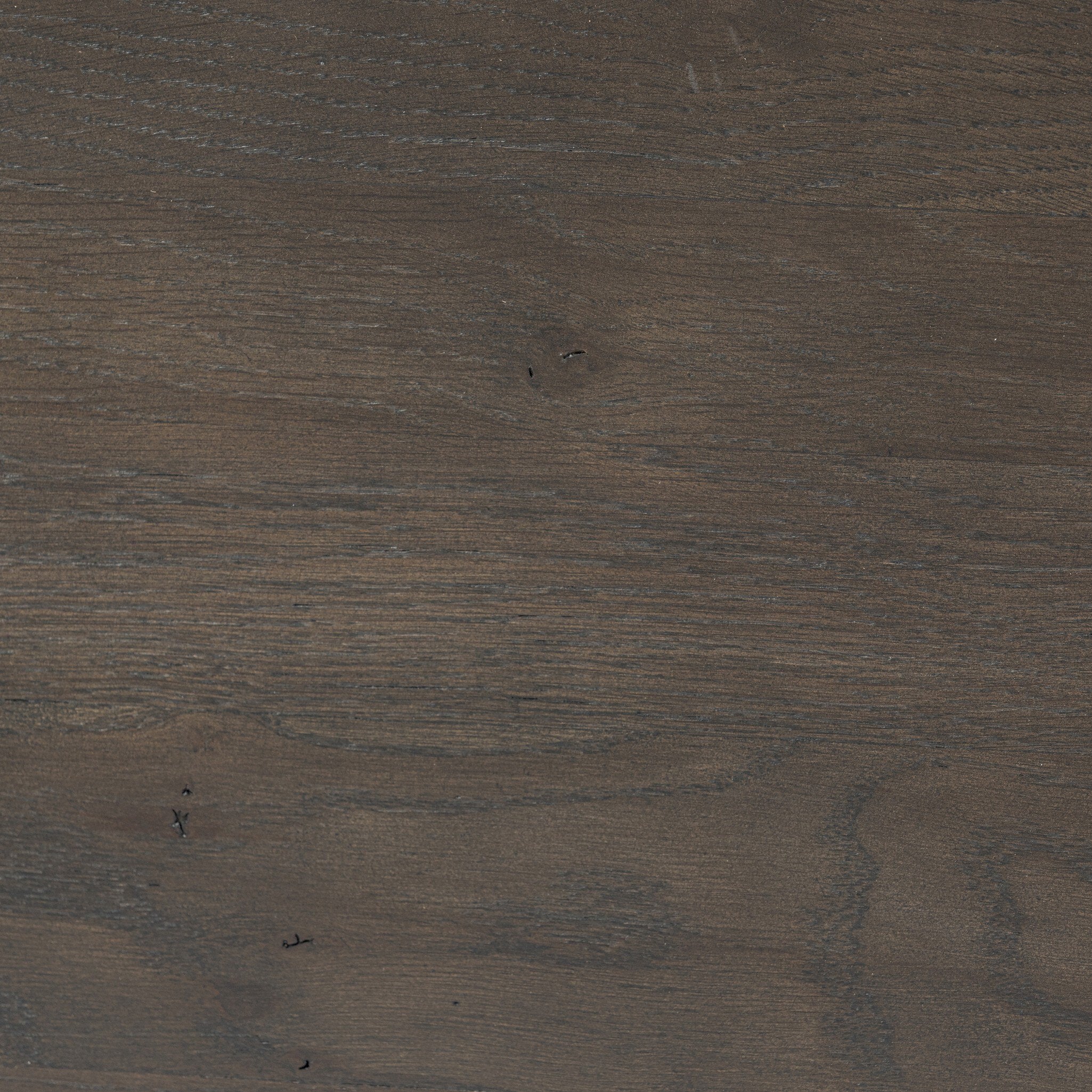 Four Hands Glenview 6 Drawer Dresser — Smoked Black Oak-Smoked Black Resawn Oak-Aged Bronze