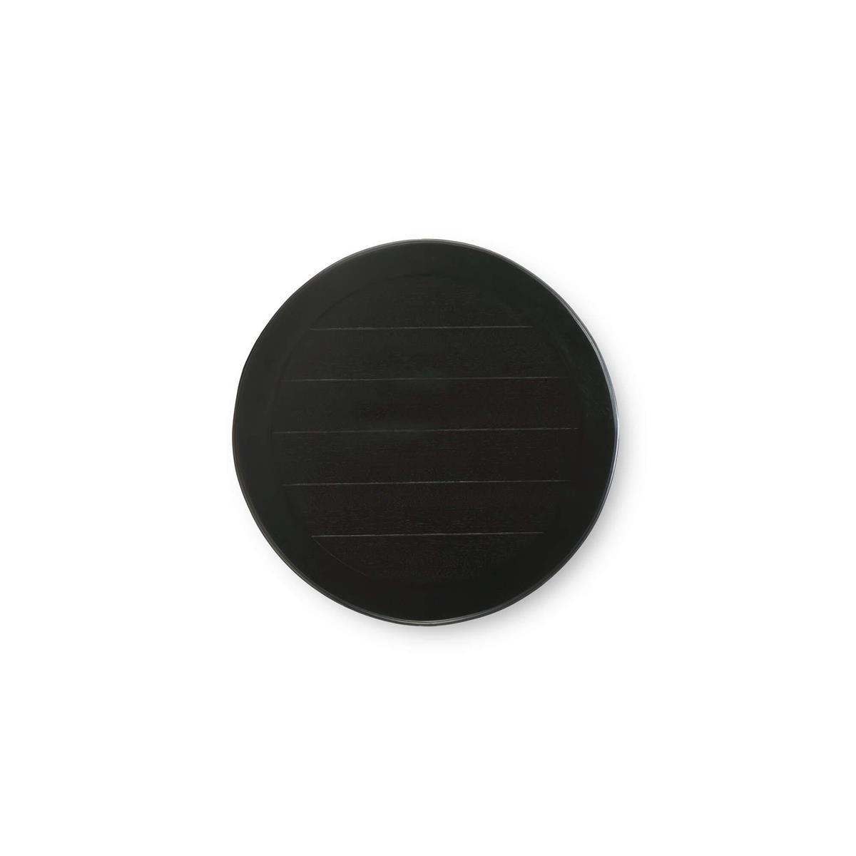 Bramble Luna Round 3 Tier Side Table — Batavia Black