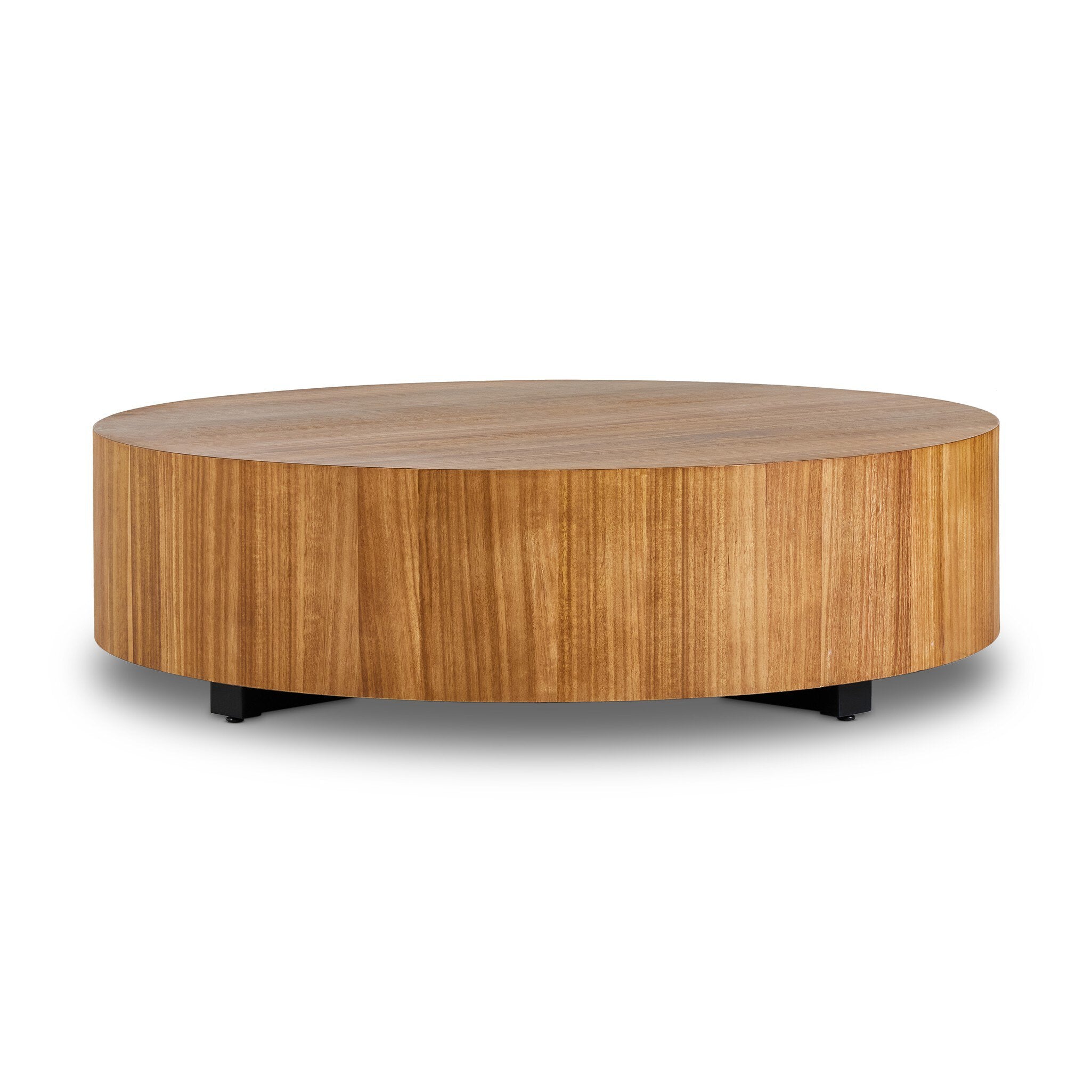 Four Hands Hudson Large Coffee Table — Natural Yukas-Black Pine