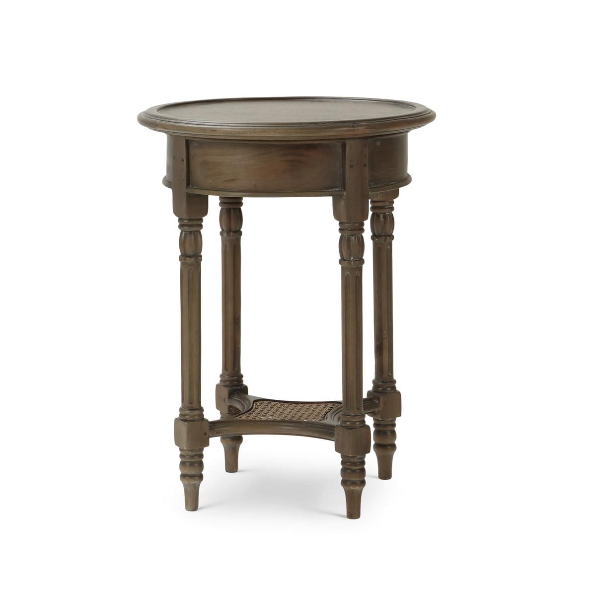 Bramble Montego Side Table — Straw Wash / Rattan Glaze