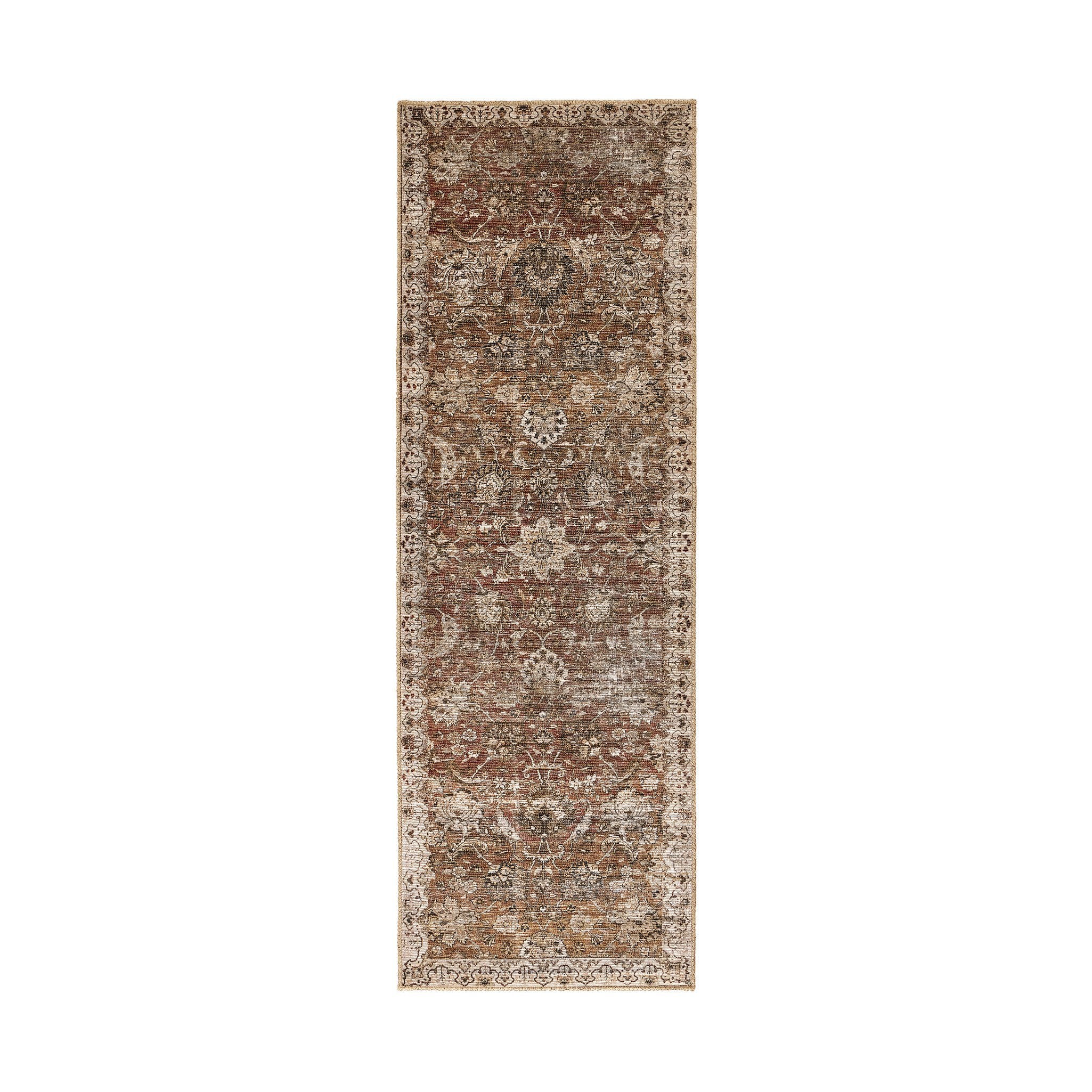 Four Hands Zari Rug — Zari Rust-Runner-2.5'x7.5'