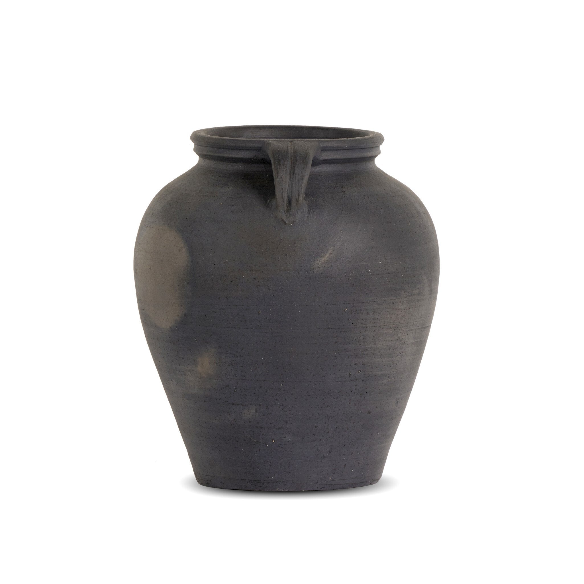 Four Hands Laith Vessel — Aged Black Terracotta