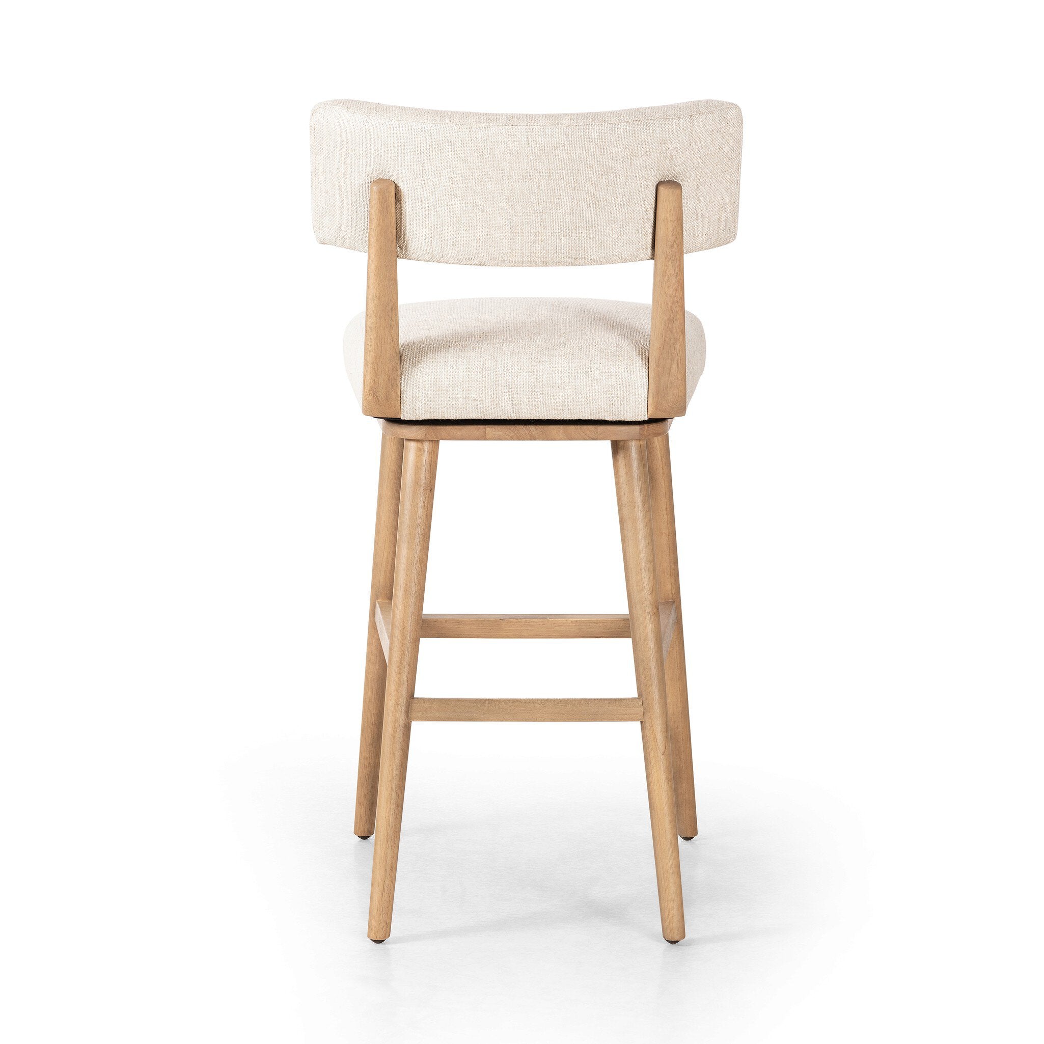 Four Hands Cardell Swivel Bar + Counter Stool — Essence Natural-Washed Natural Parawood-Bar