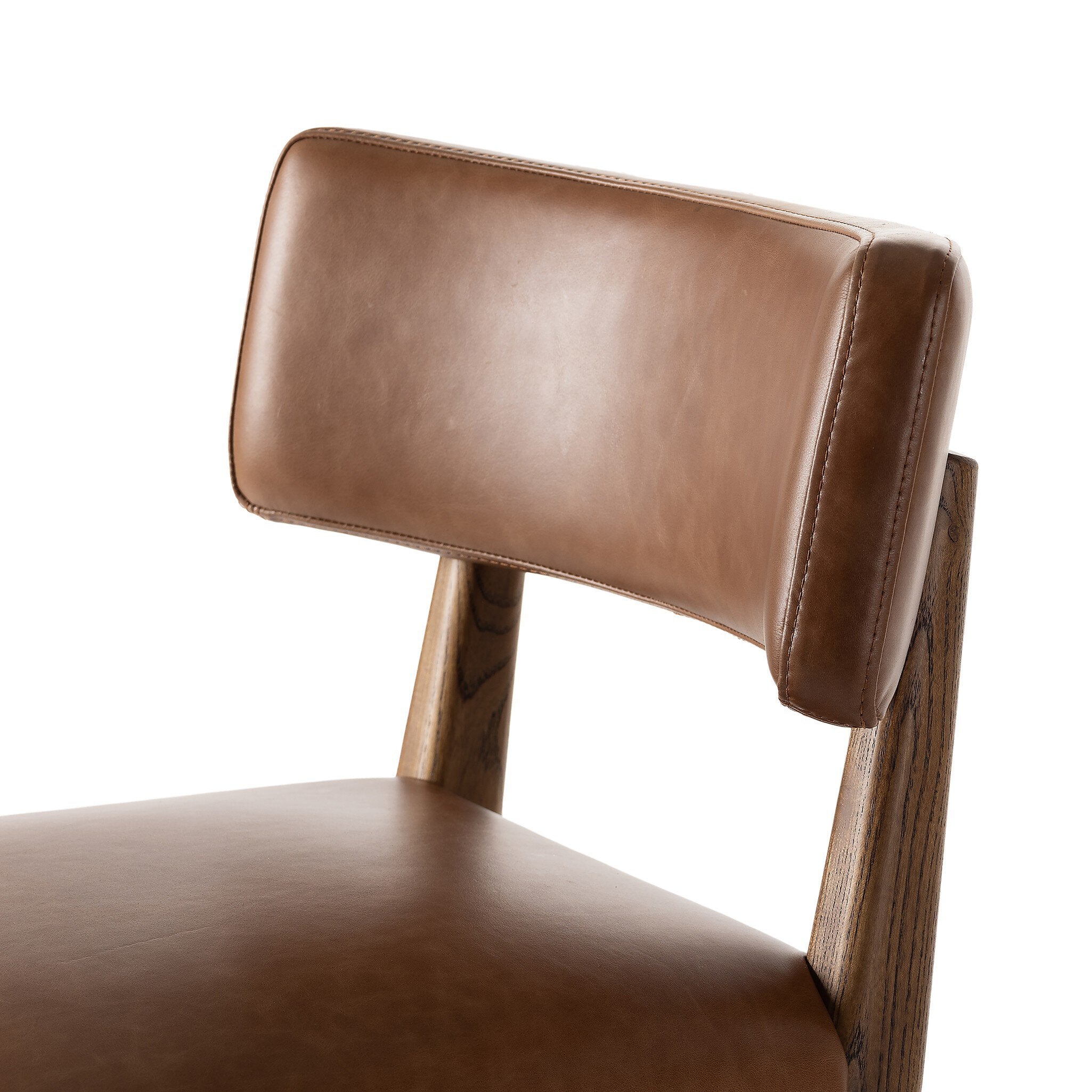 Four Hands Cardell Swivel Bar + Counter Stool — Sonoma Chestnut-Tan Nettlewood-Bar