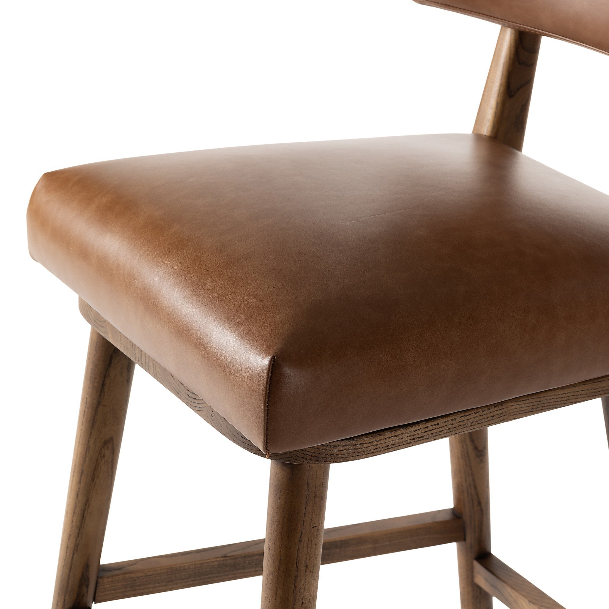 Four Hands Cardell Swivel Bar + Counter Stool — Sonoma Chestnut-Tan Nettlewood-Bar
