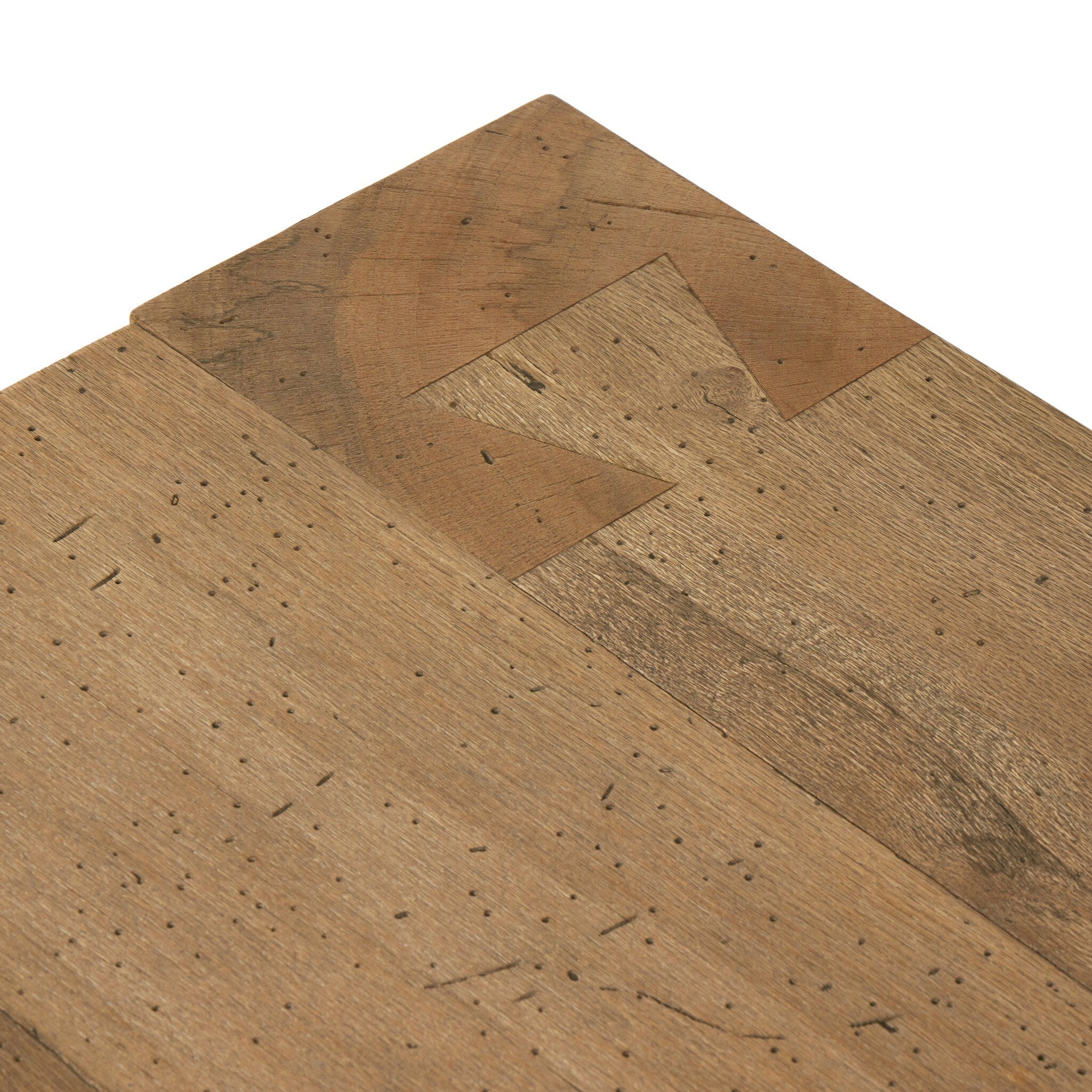 Four Hands Abaso Rectangular Coffee Table — Rustic Wormwood Oak
