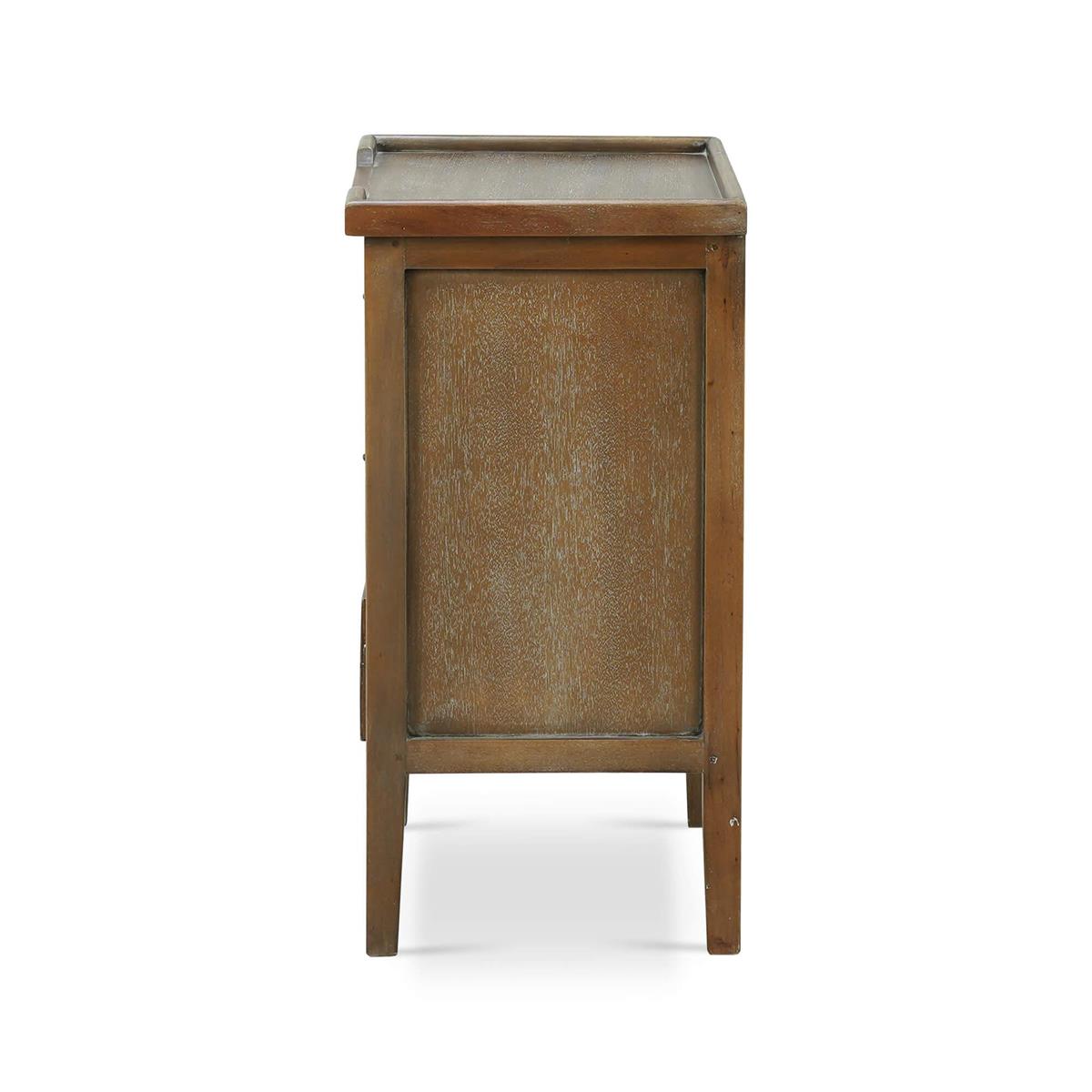 Bramble Eton 3 Drawer End Table — Straw Wash