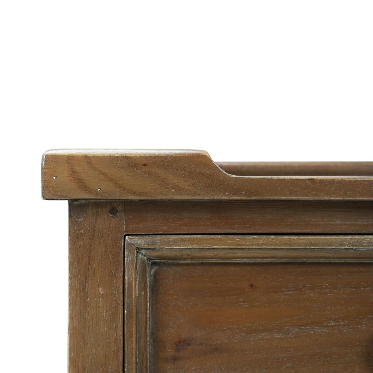 Bramble Eton 3 Drawer End Table — Straw Wash